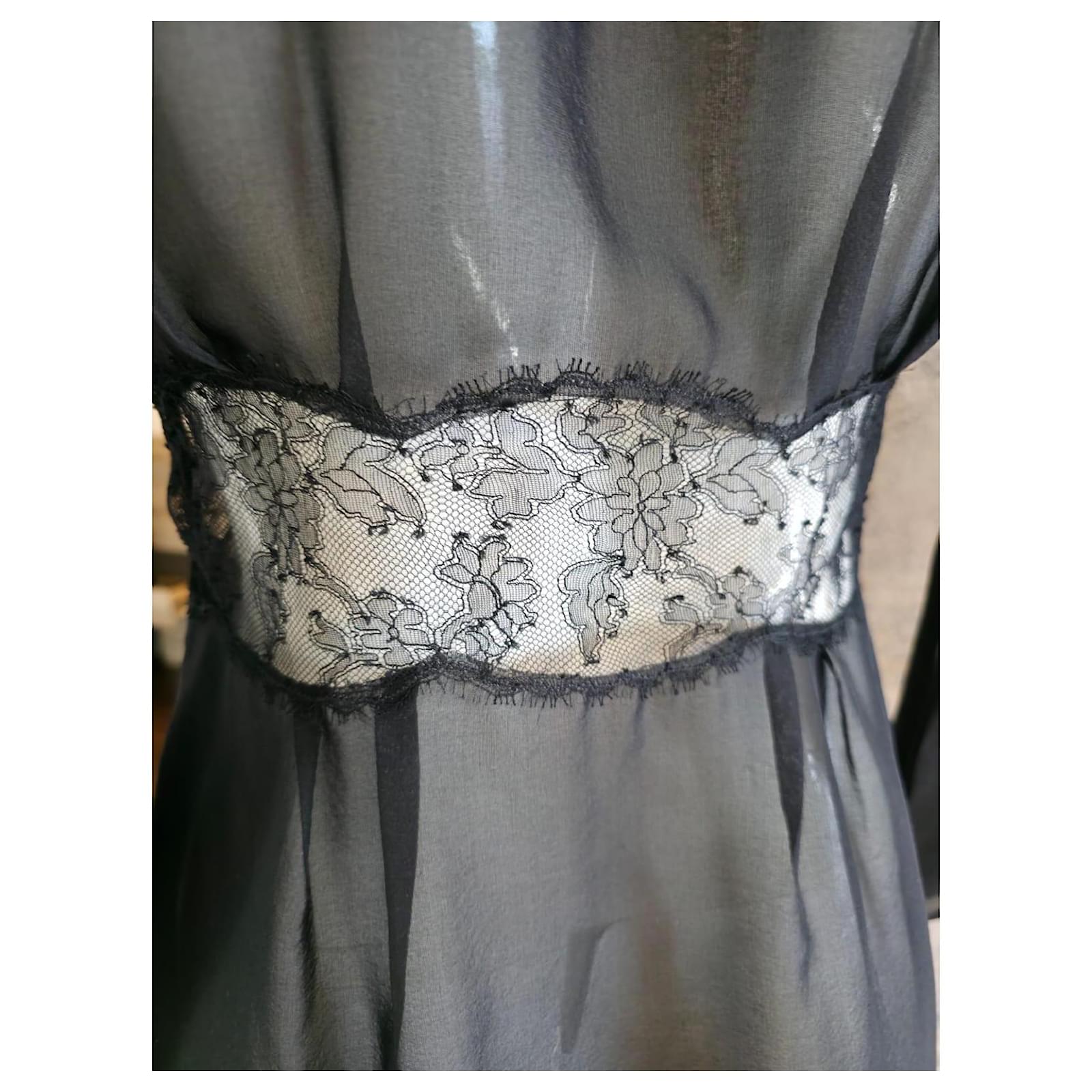 Agent Provocateur シルクナイトドレス サイズ2（S） Agent Provocateur Nightgown Black Silk ref.2584512 - Joli Closet