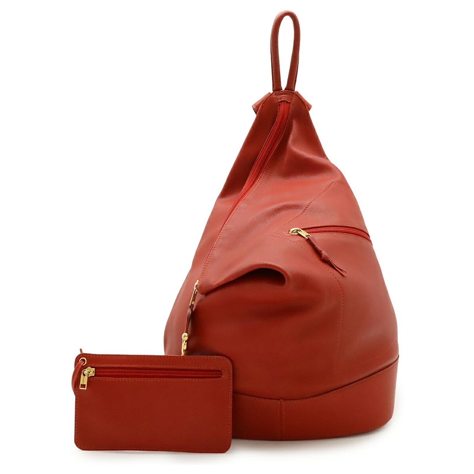 Loewe Red Leather Backpack Leather backpack Loewe Red in Leather - 39398312 main image 3