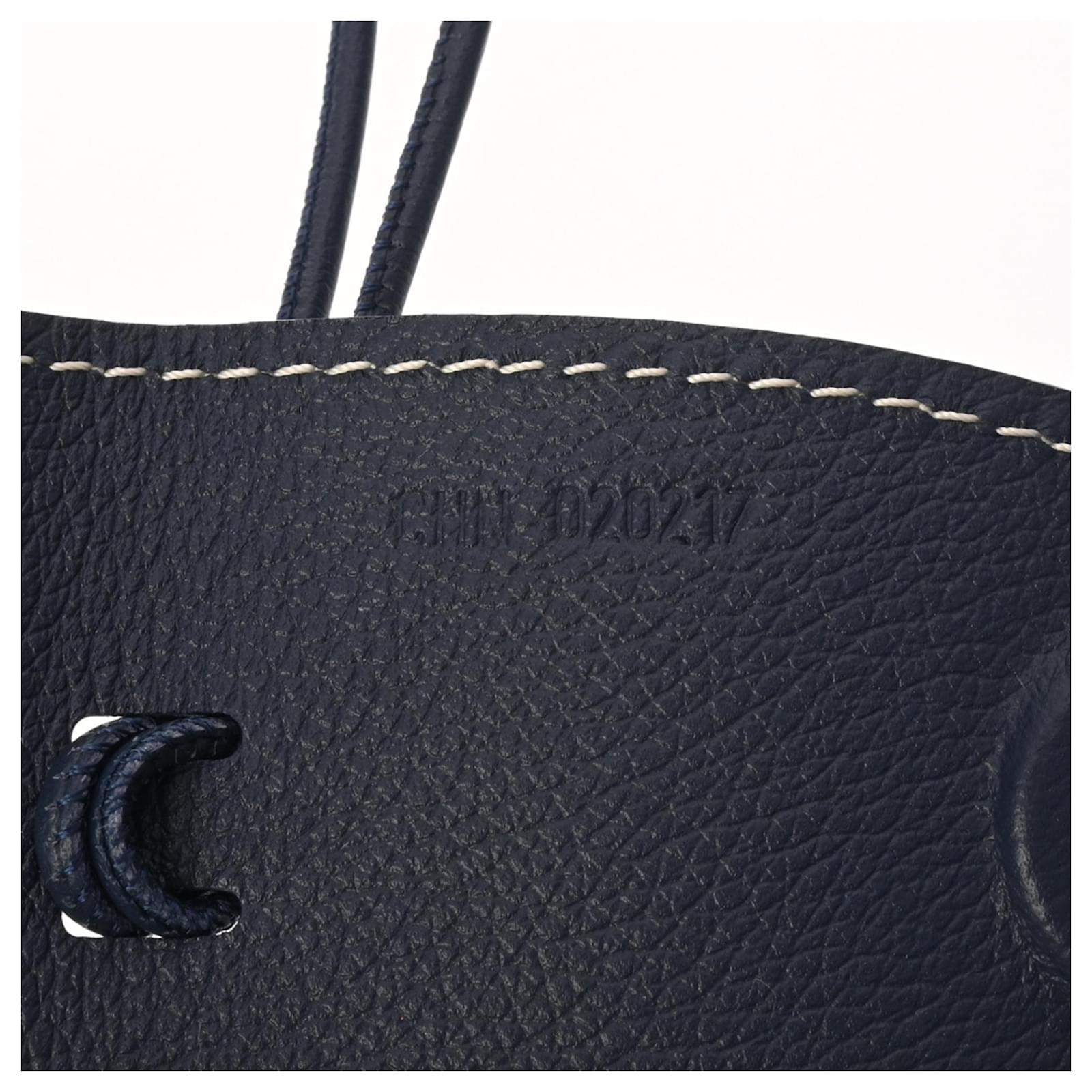 Goyard Universal Bag Clip in Navy Leather Navy blue ref.JC2586812