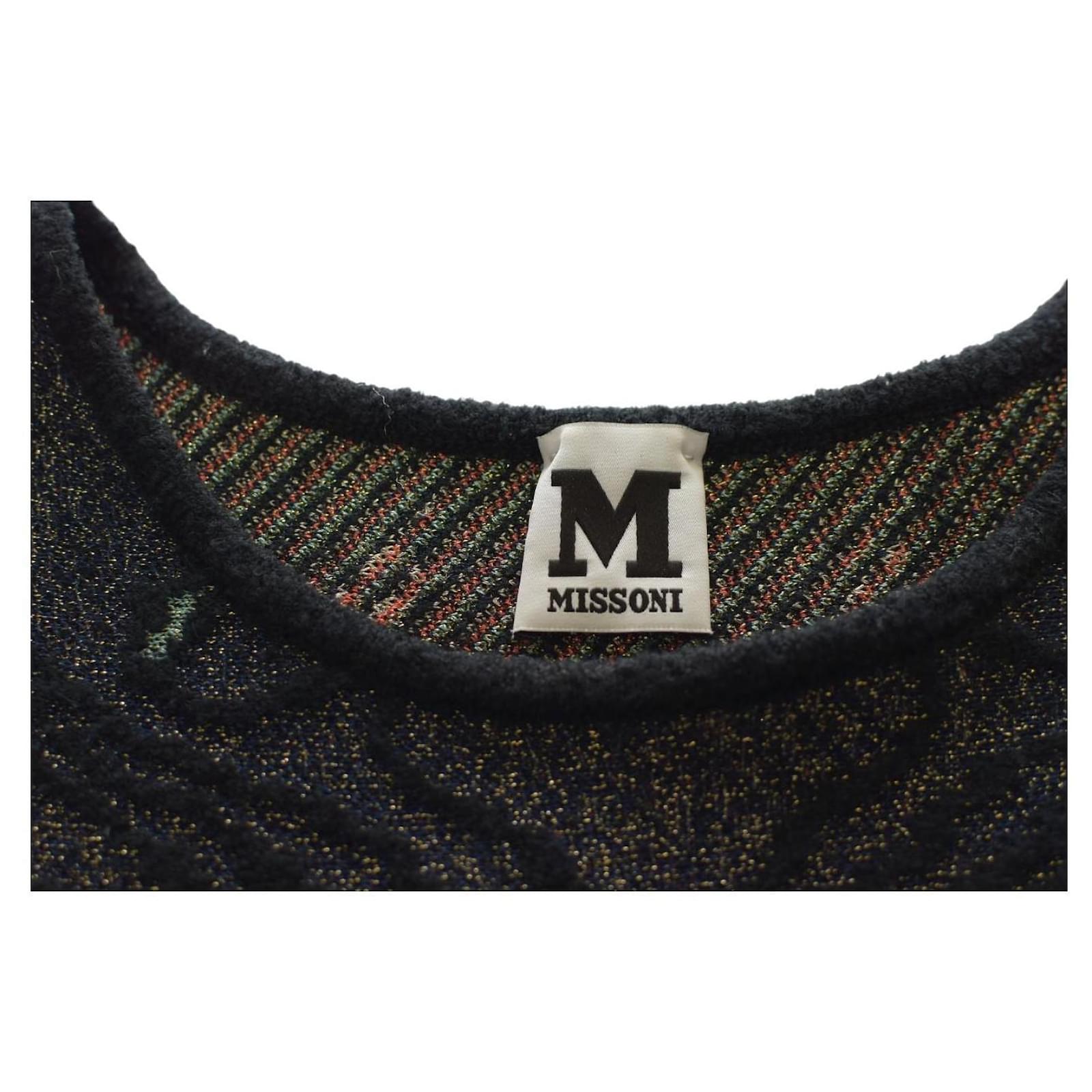 M Missoni Jacquard jersey mini sleeveless slightly flared dress floral  pattern 44 Multiple colors Synthetic ref.2587619 - Joli Closet