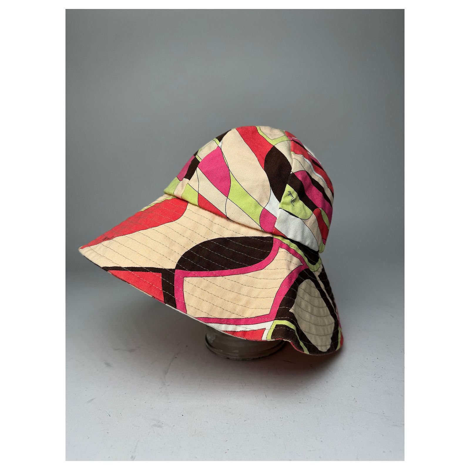 Vintage Emilio Pucci Multicolor Panama Hat Multiple colors  display picture 1