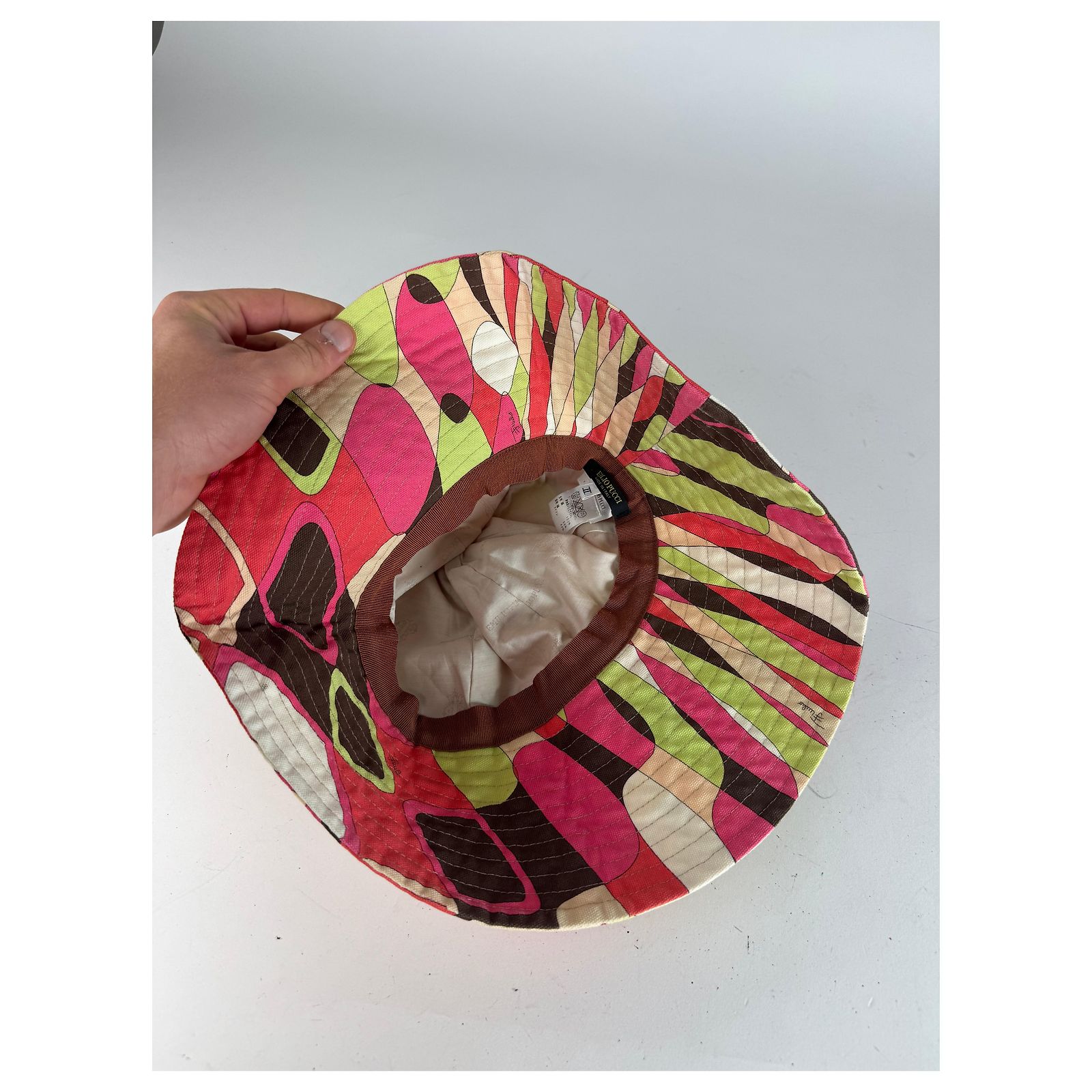 Pucci Vintage Panama Hat Vintage Emilio Pucci Multicolor Panama Hat Multiple colors  main image 4