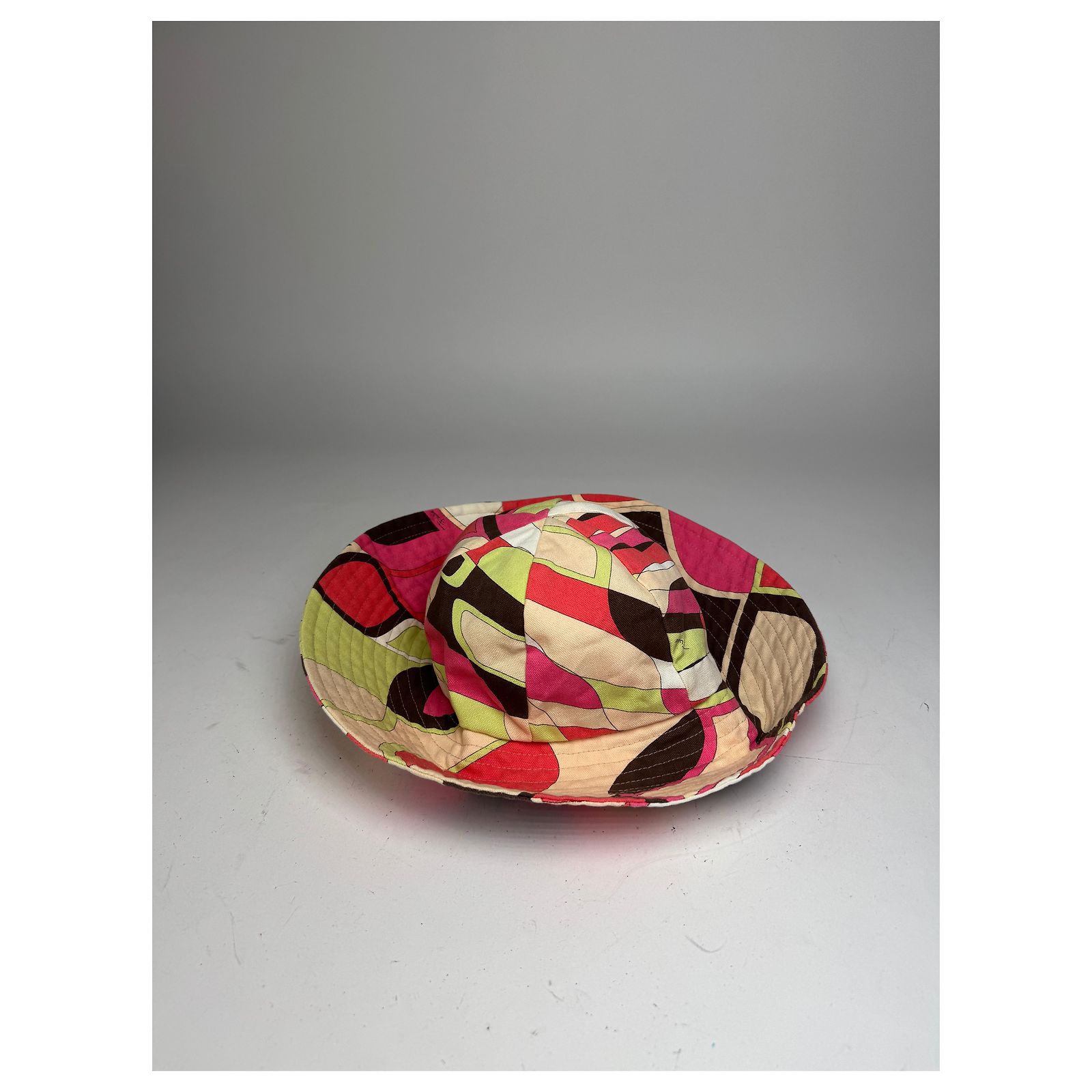 Pucci Vintage Panama Hat Vintage Emilio Pucci Multicolor Panama Hat Multiple colors  main image 2