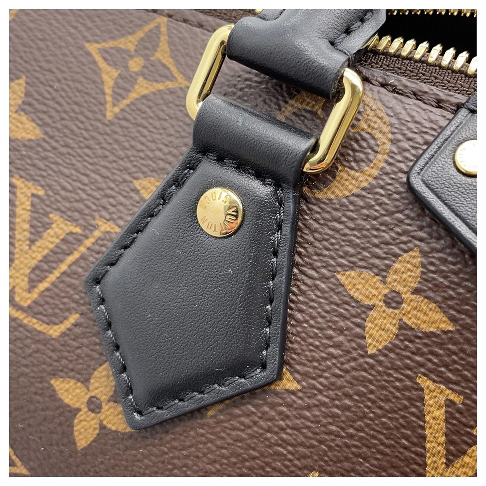 Louis Vuitton Monogram Reverse Speedy Trunk 25 Handbag Black