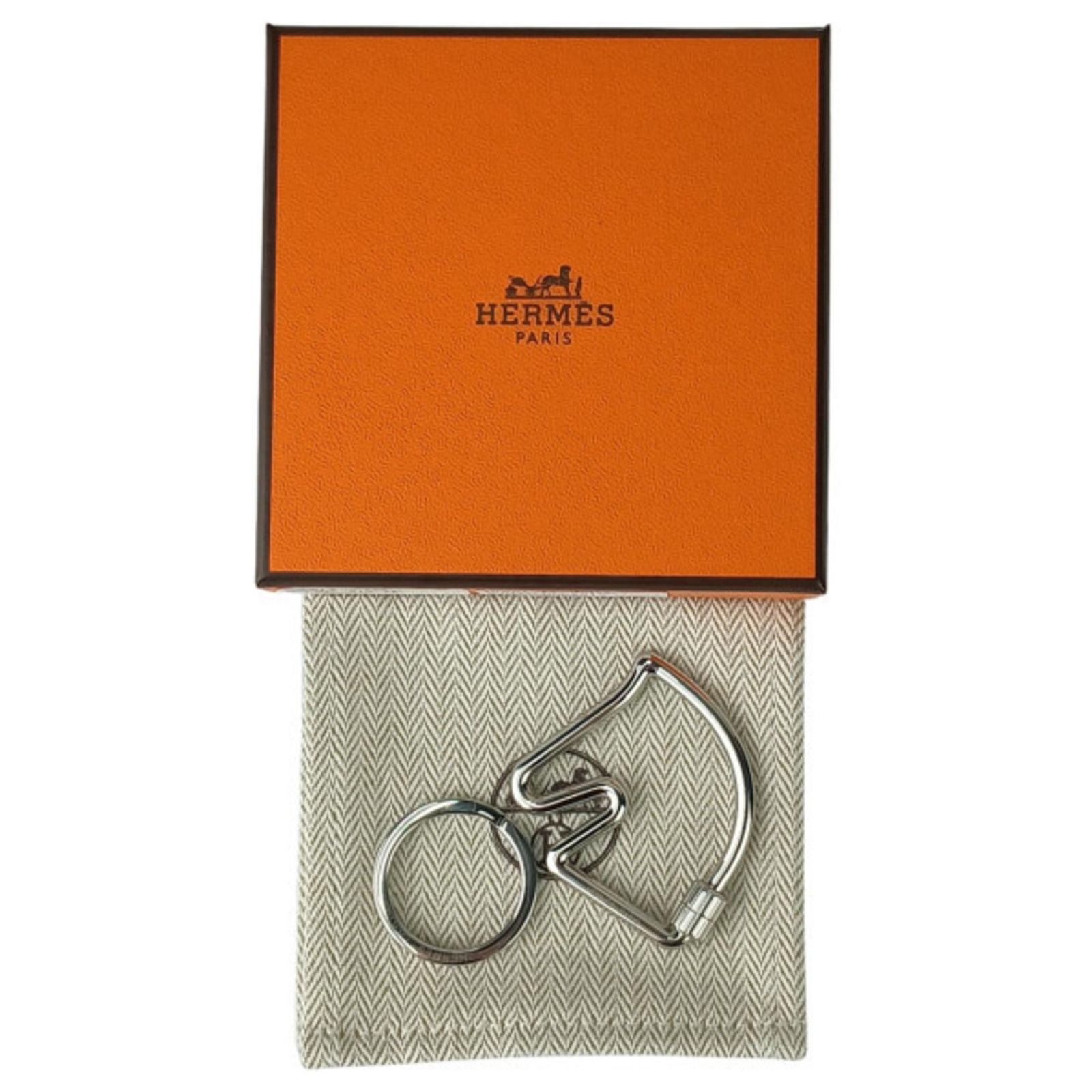 Porte-clés HERMÈS Cheval En Argent Sterling - Authentique Vintage - Très Bon état