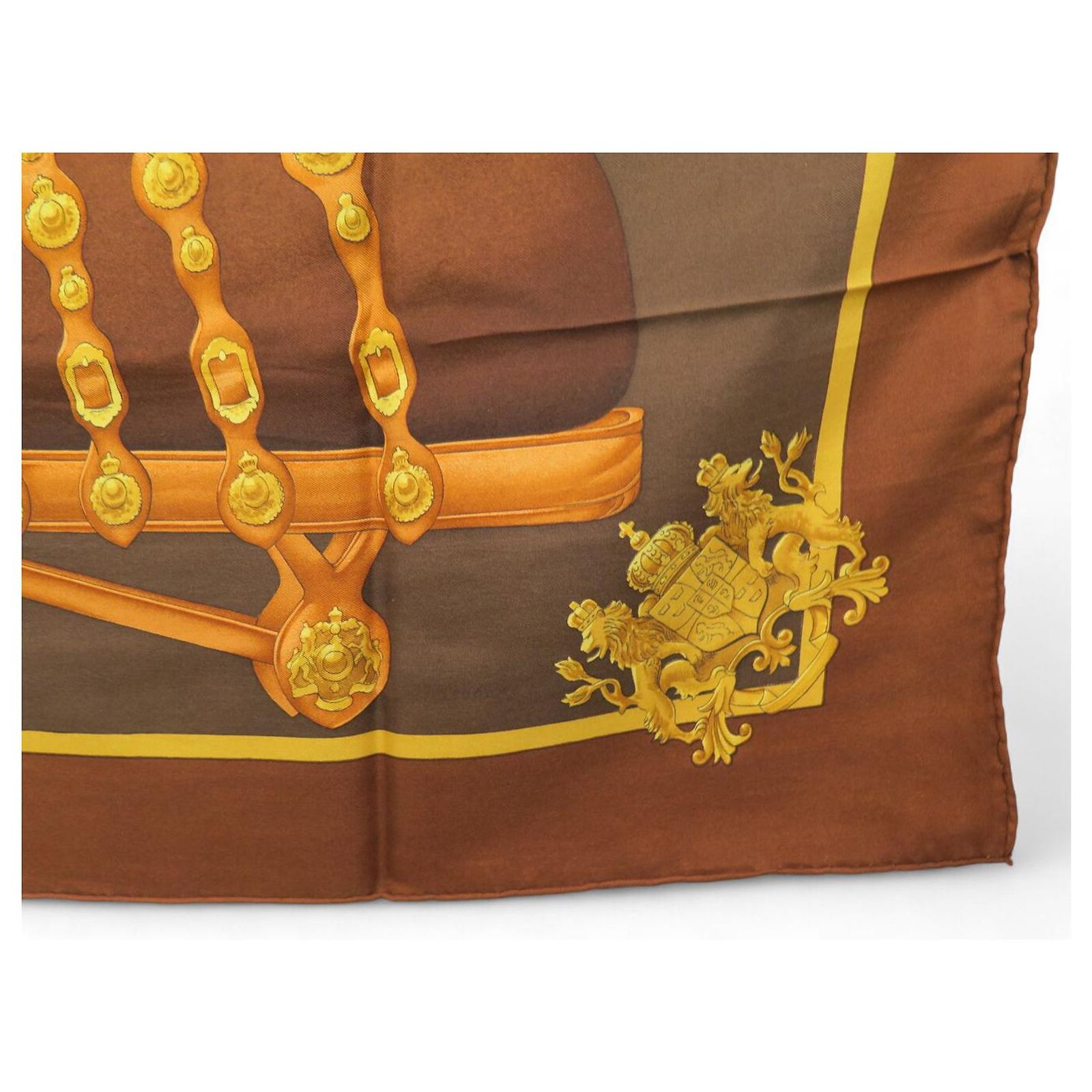 Foulard Carré HERMES Ali Baba P. Peron – 1ère édition 1972 – Soie 90 Cm – Vintage