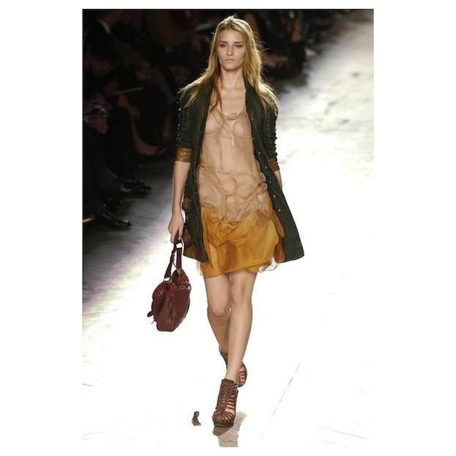 Dior 2006 SS Galliano Denim runway skirt