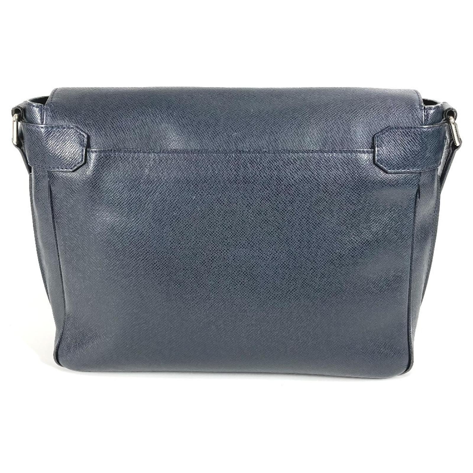 Louis Vuitton Taiga Roman MM Crossbody Bag Navy blue Leather ref