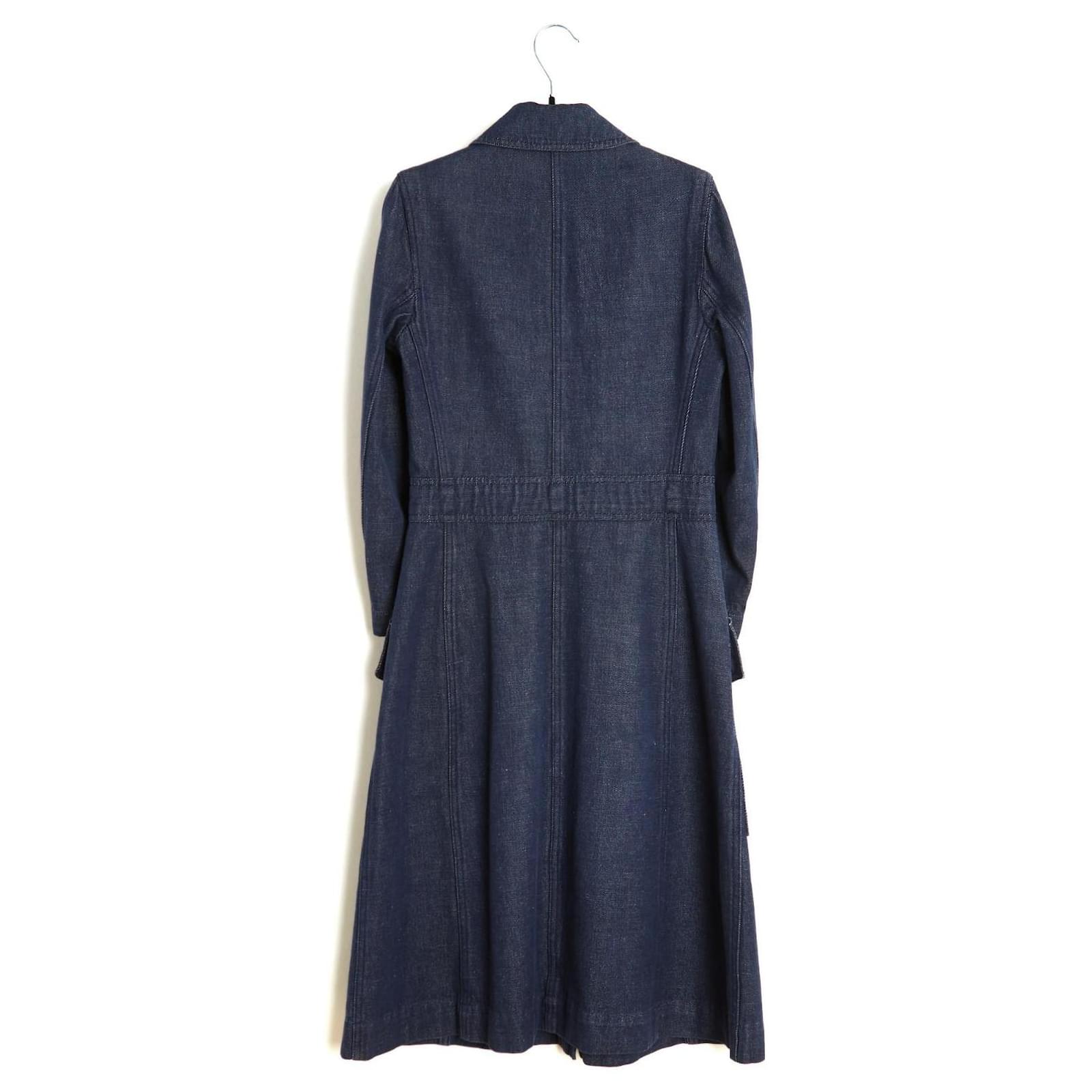 Yves Saint Laurent circa 1970 Jean Dress FR38 YSL Denim Dress UK10 US8  Pristine Blue Cotton ref.JC2599028 (Sold) - Joli Closet