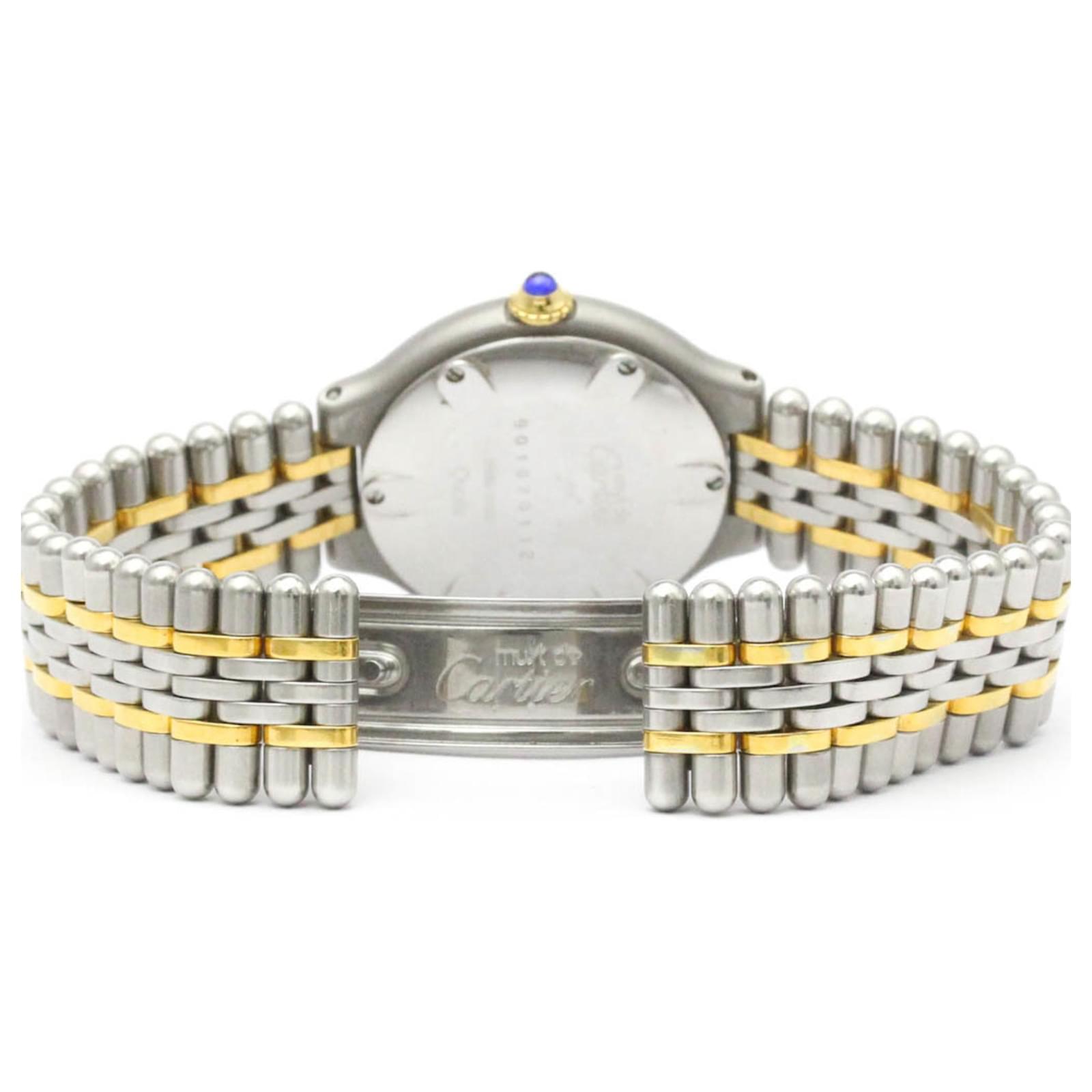 カルティエ CARTIER W10051F4 マスト21 SS/GP クォーツ レディース J