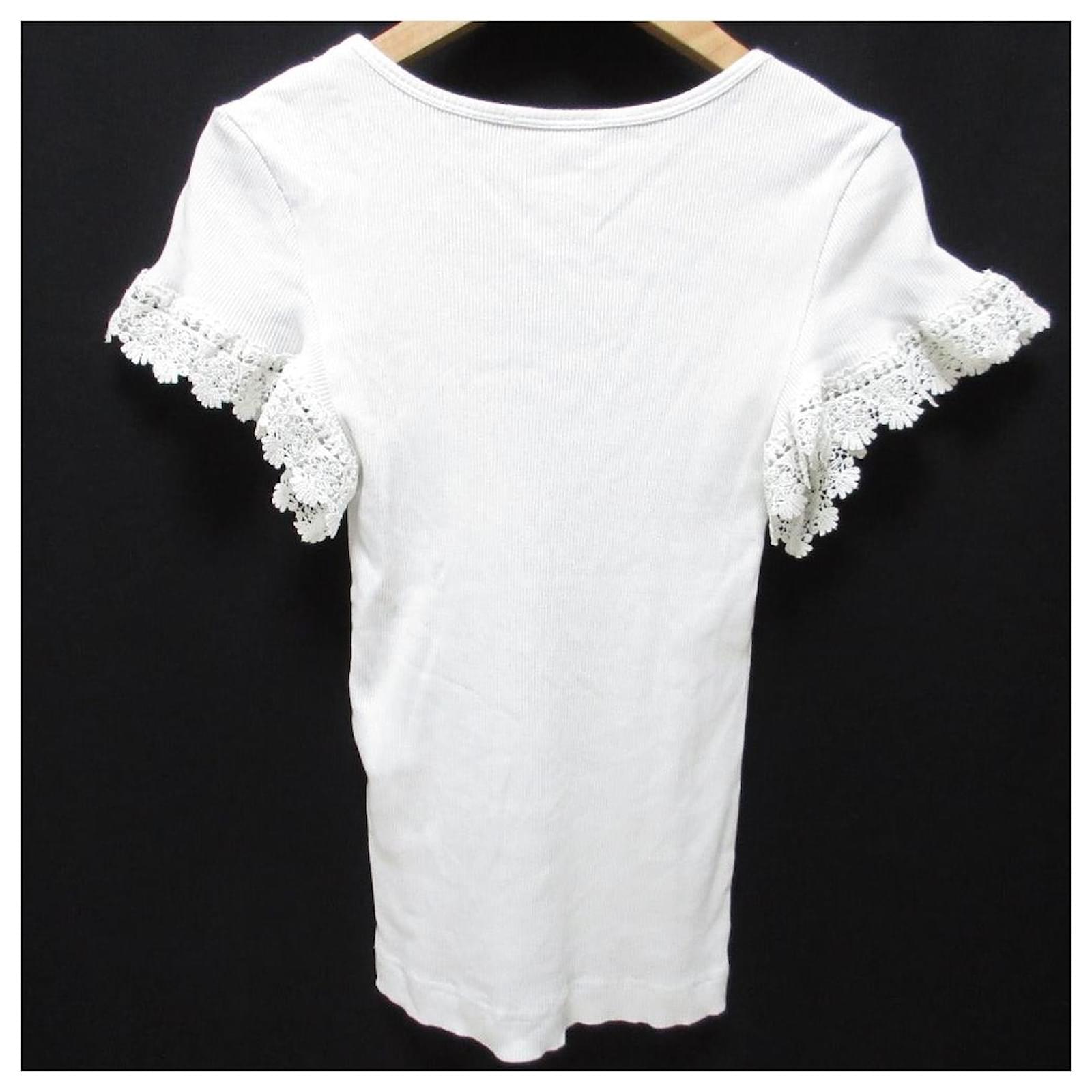 Chloé See By Chloe Knit Top White Cotton ref.2615712 - Joli Closet