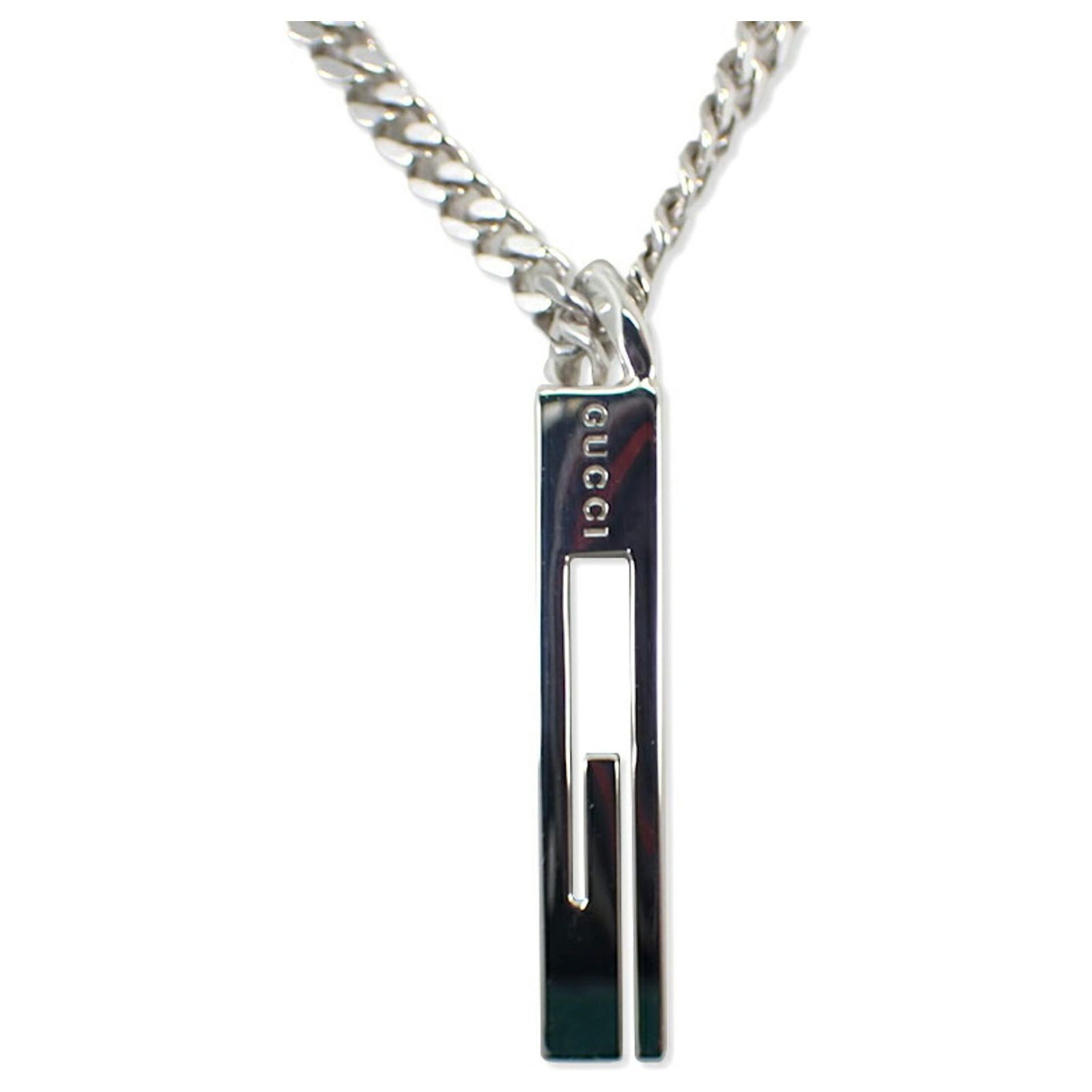 Gucci 925 G Motif Pendant Kihei Necklace Silver ref.JC2617198 