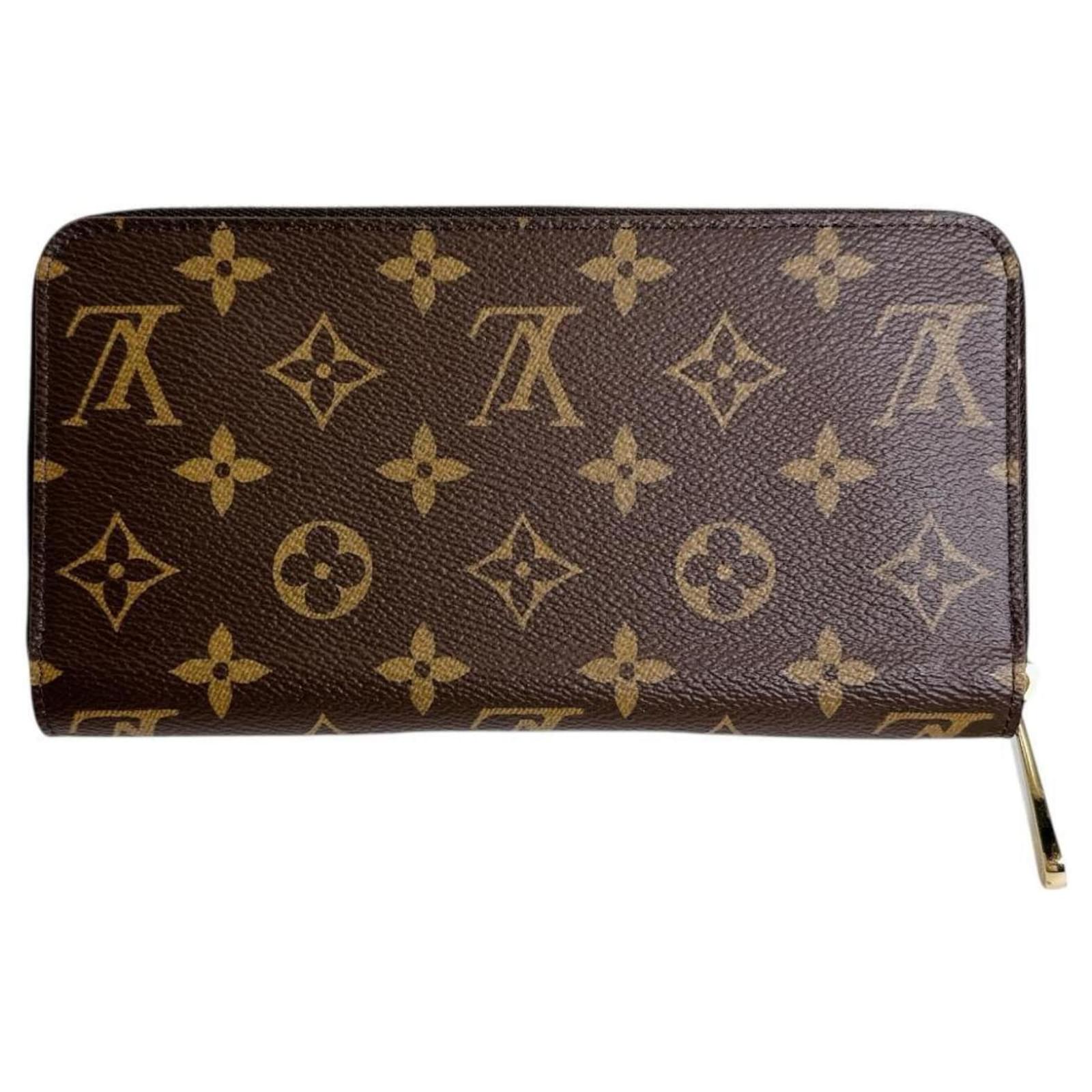 Louis Vuitton Monogram Zippy Wallet Brown Pink Patent leather ref