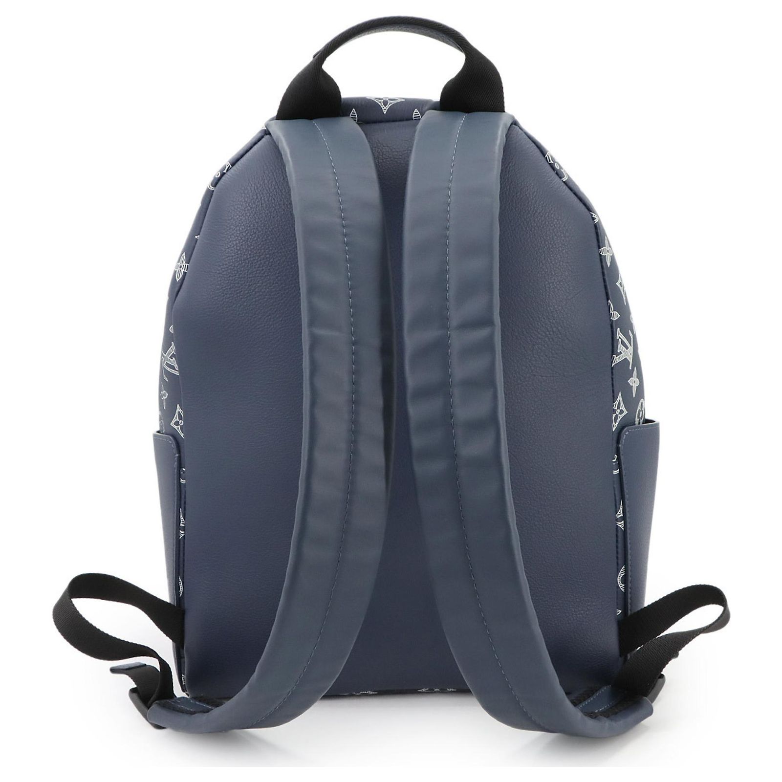 Louis Vuitton Monogram Shadow Discovery Backpack PM Blue  display picture 3