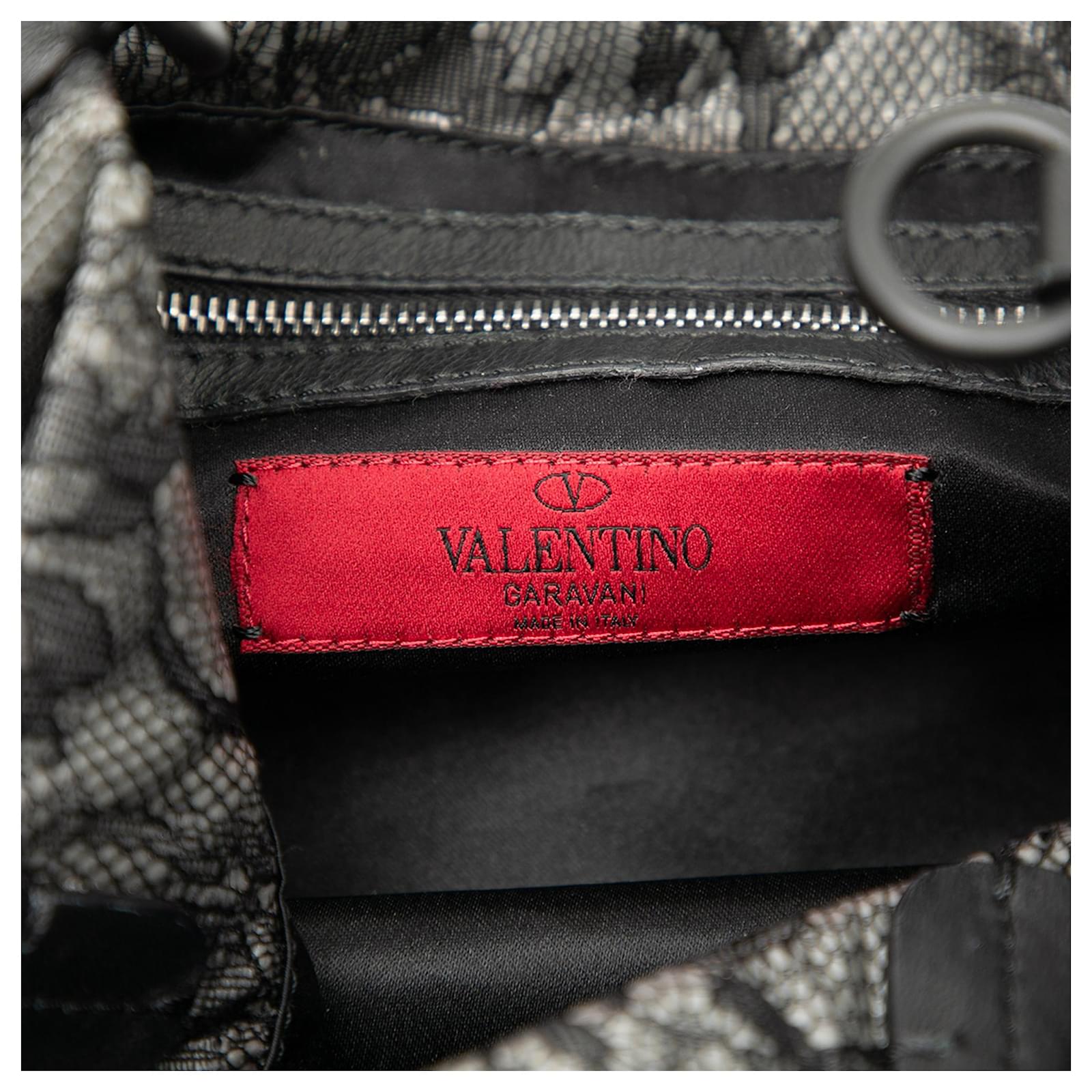 Valentino Black Atelier Lace Satchel Cloth ref.JC2618288 (Sold