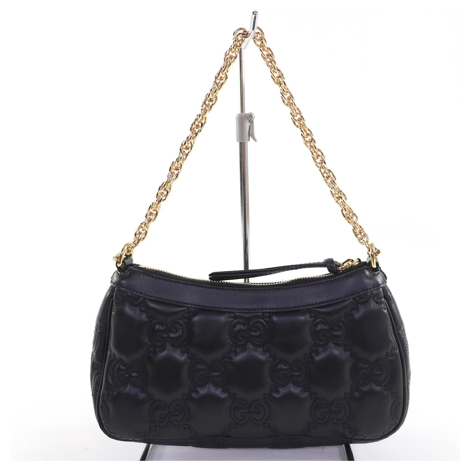 Gucci GG Matelasse 2way Leather Handbag Black ref.2622313 - Joli