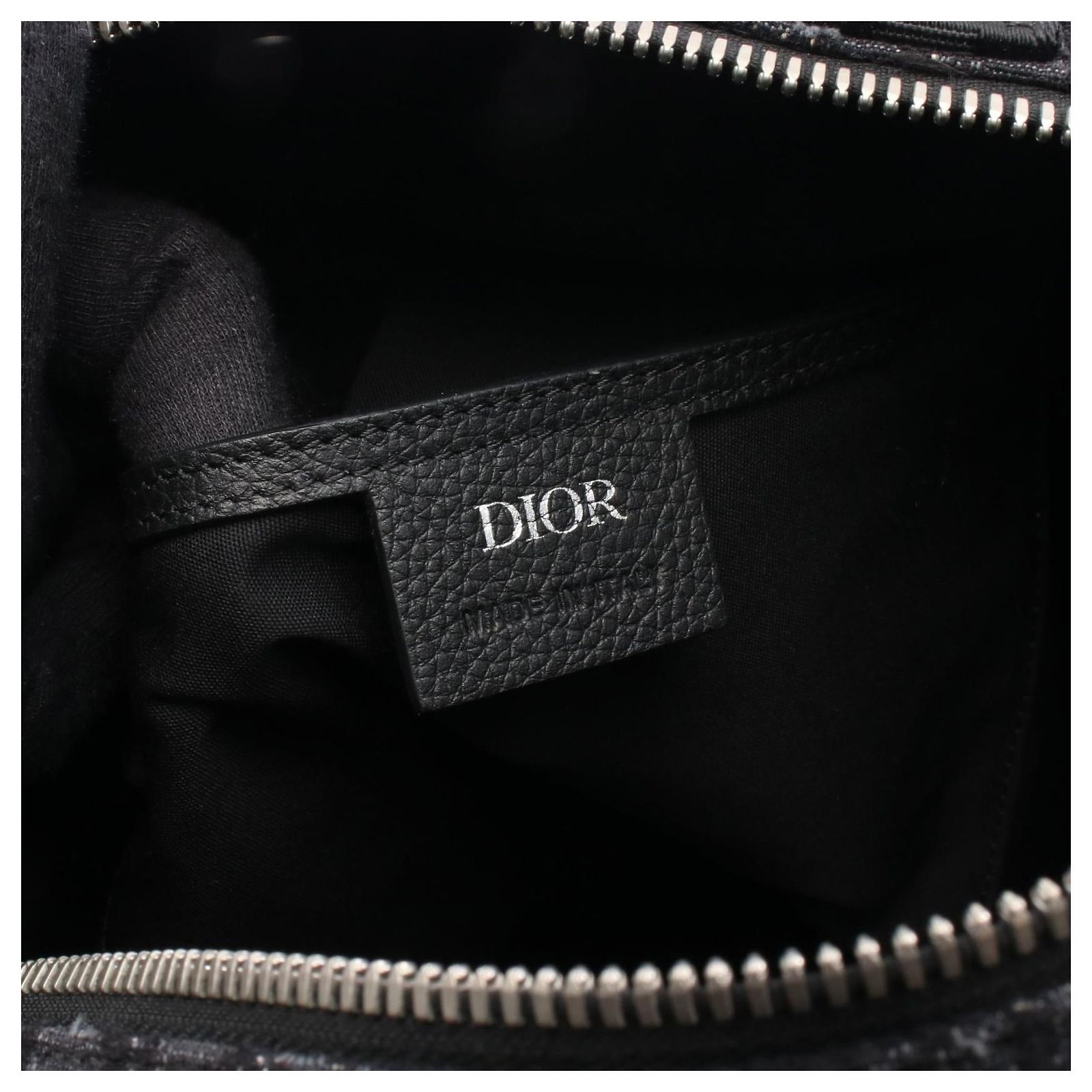 Dior Backpack Safari Oblique Black Canvas Leather Dior Black Oblique Jacquard Canvas Safari Crossbody Bag Dior  main image 2