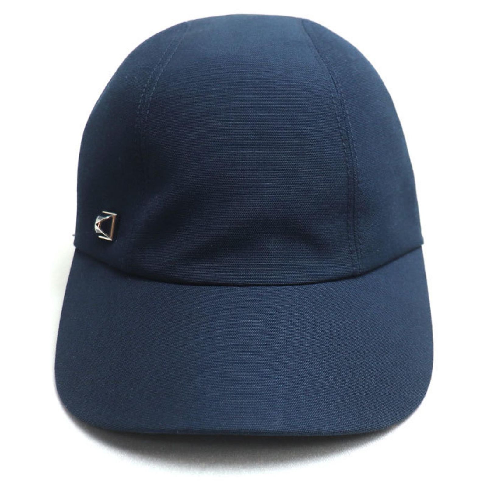 Hermès Hermes Davis Poix Medor Cap in Navy Navy blue Cotton  display picture 2