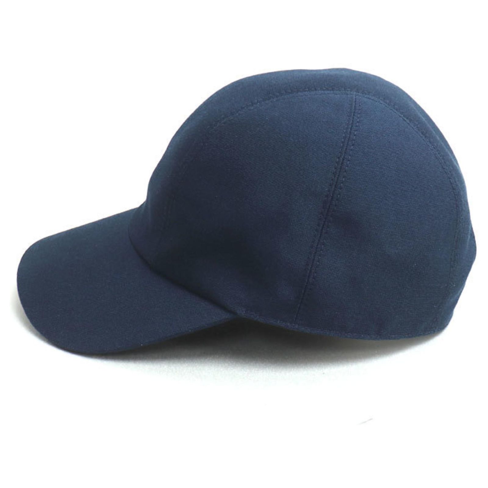 Hermès Hermes Davis Poix Medor Cap in Navy Navy blue Cotton  display picture 3