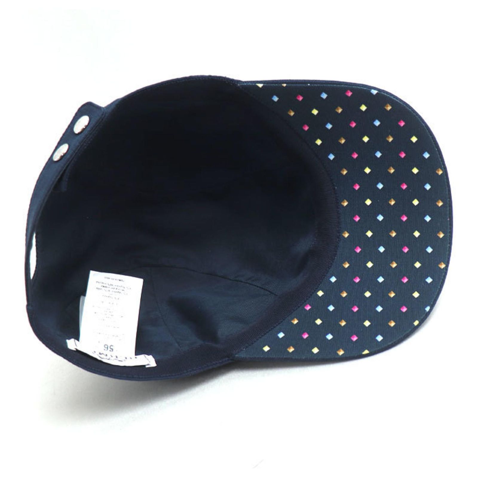 Hermès Casquette Medor Poix de Davis Hermes en Marine Coton 