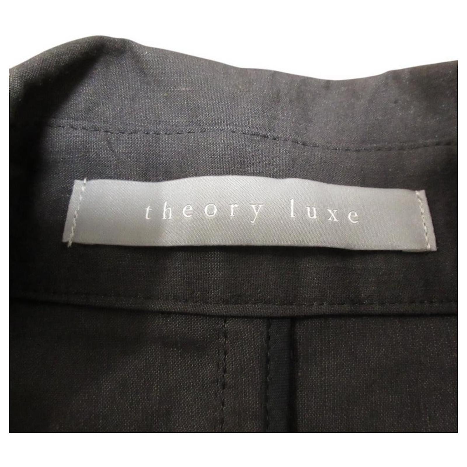 Theory luxe ECO CRUNCH WASH BANNER ブラック
