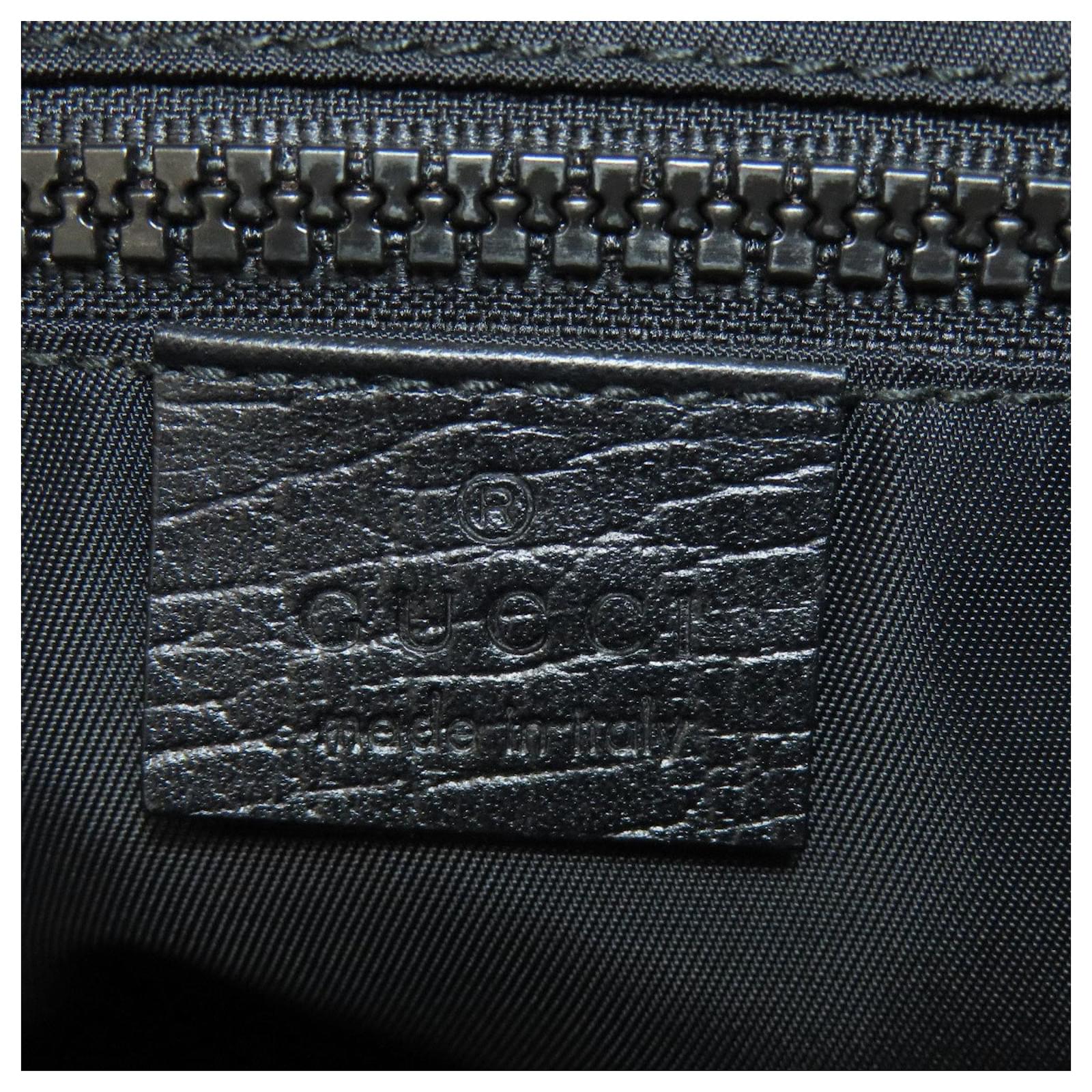 Gucci 162785 GG Supreme 2-Way Tote Bag Black Plastic ref.JC2633393