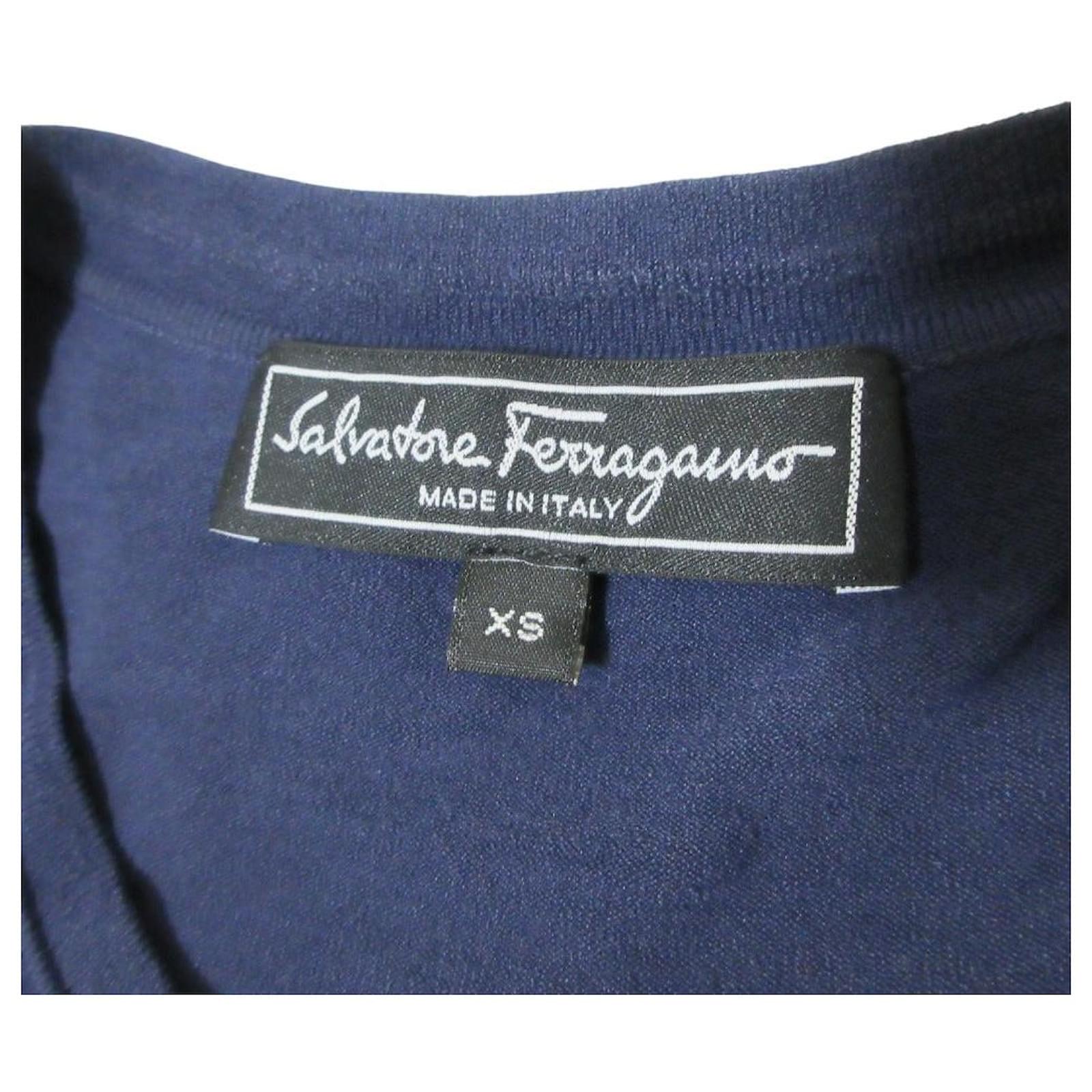 on a dress blue uniform a single service stripe Navy Linen Shirt with Floral Interior – Made in Italy XL main image 1