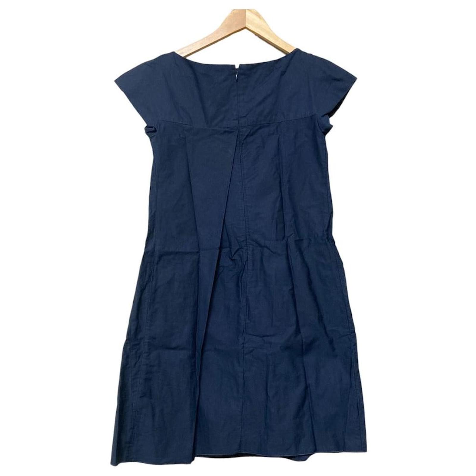 jil sander blue dress Jil Sander Pleat-detail Midi Dress
