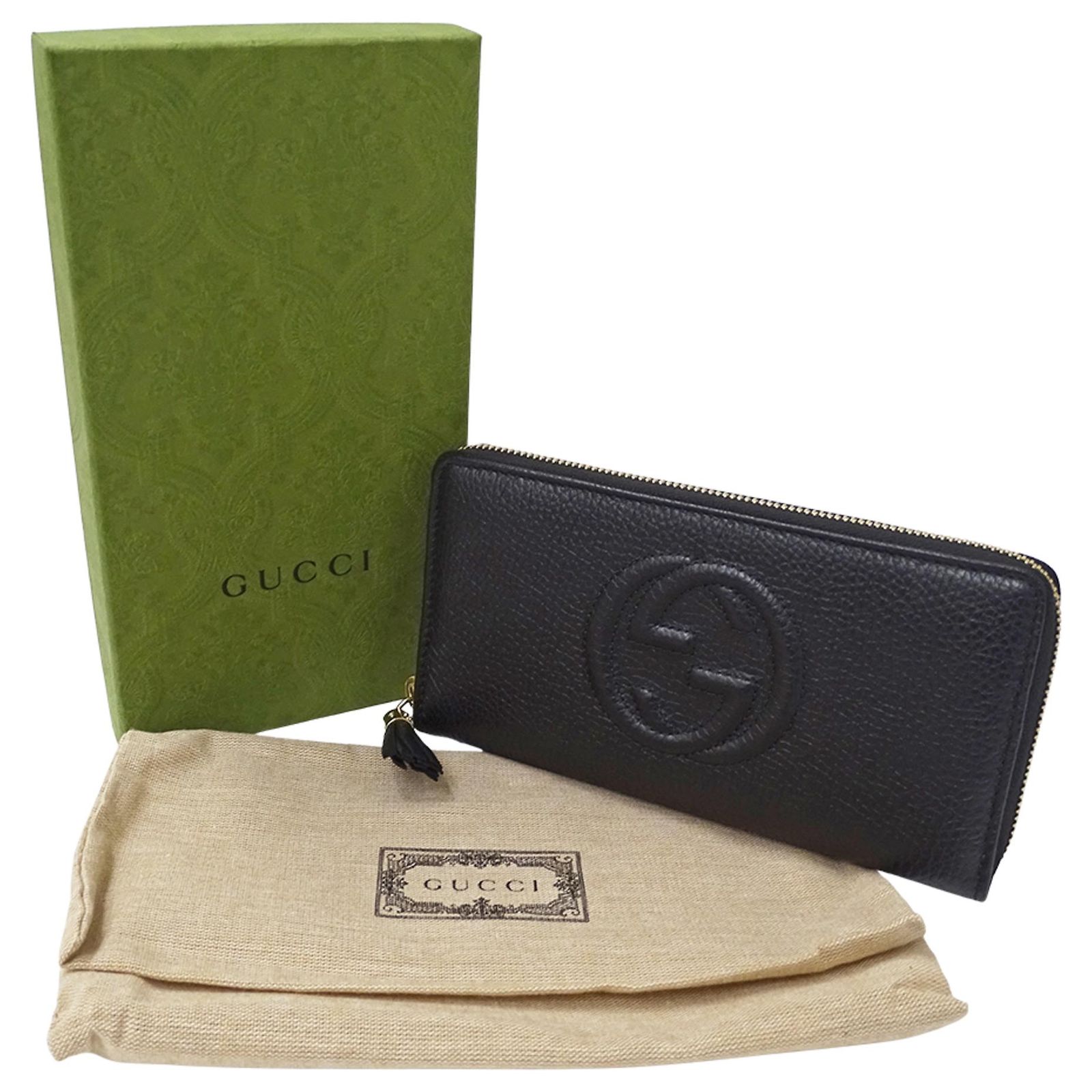 Gucci Soho Black Leather Long Wallet ref.JC2636356 (Sold) - Joli 