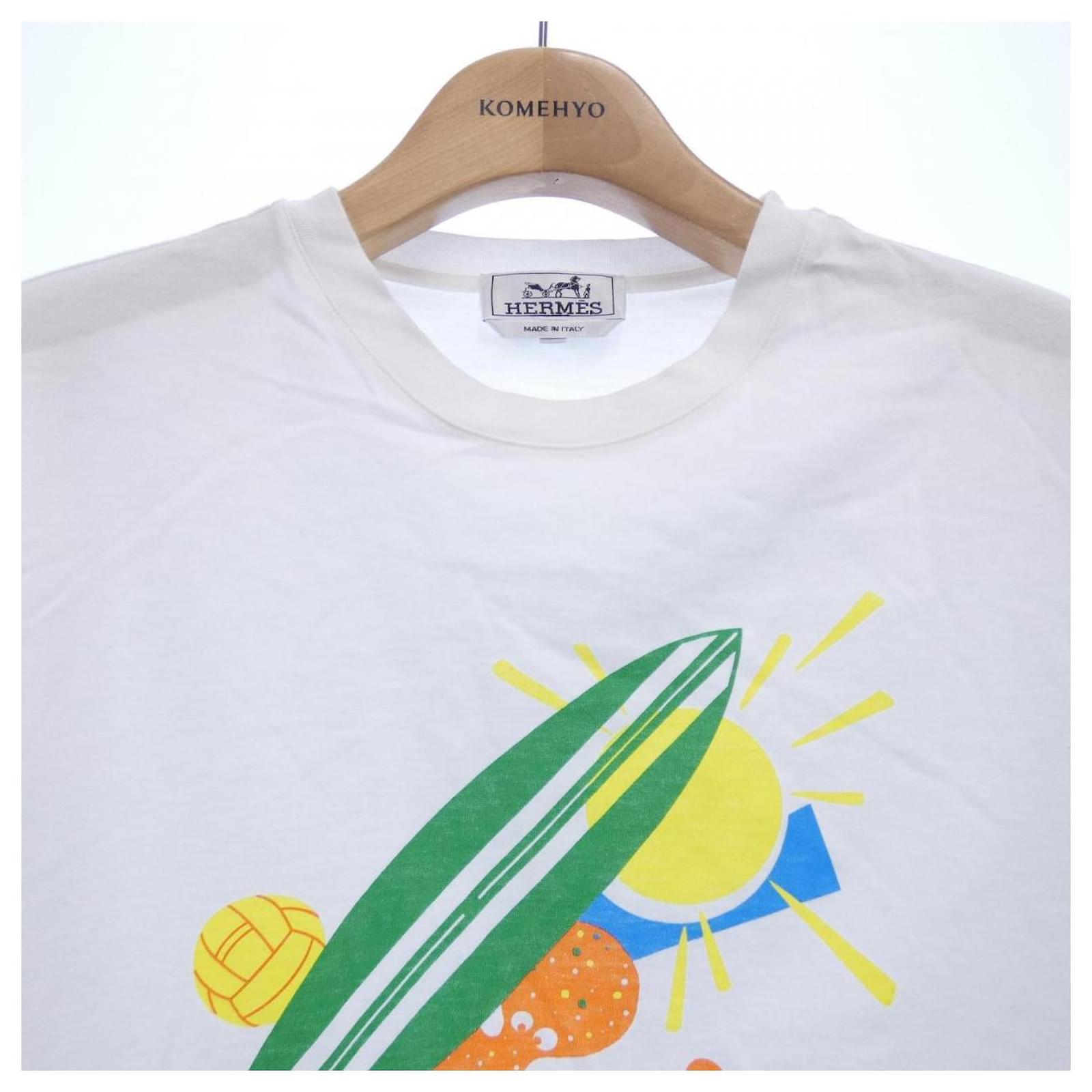 Hermès Hermes T-shirt White Cotton ref.2641362 - Joli Closet