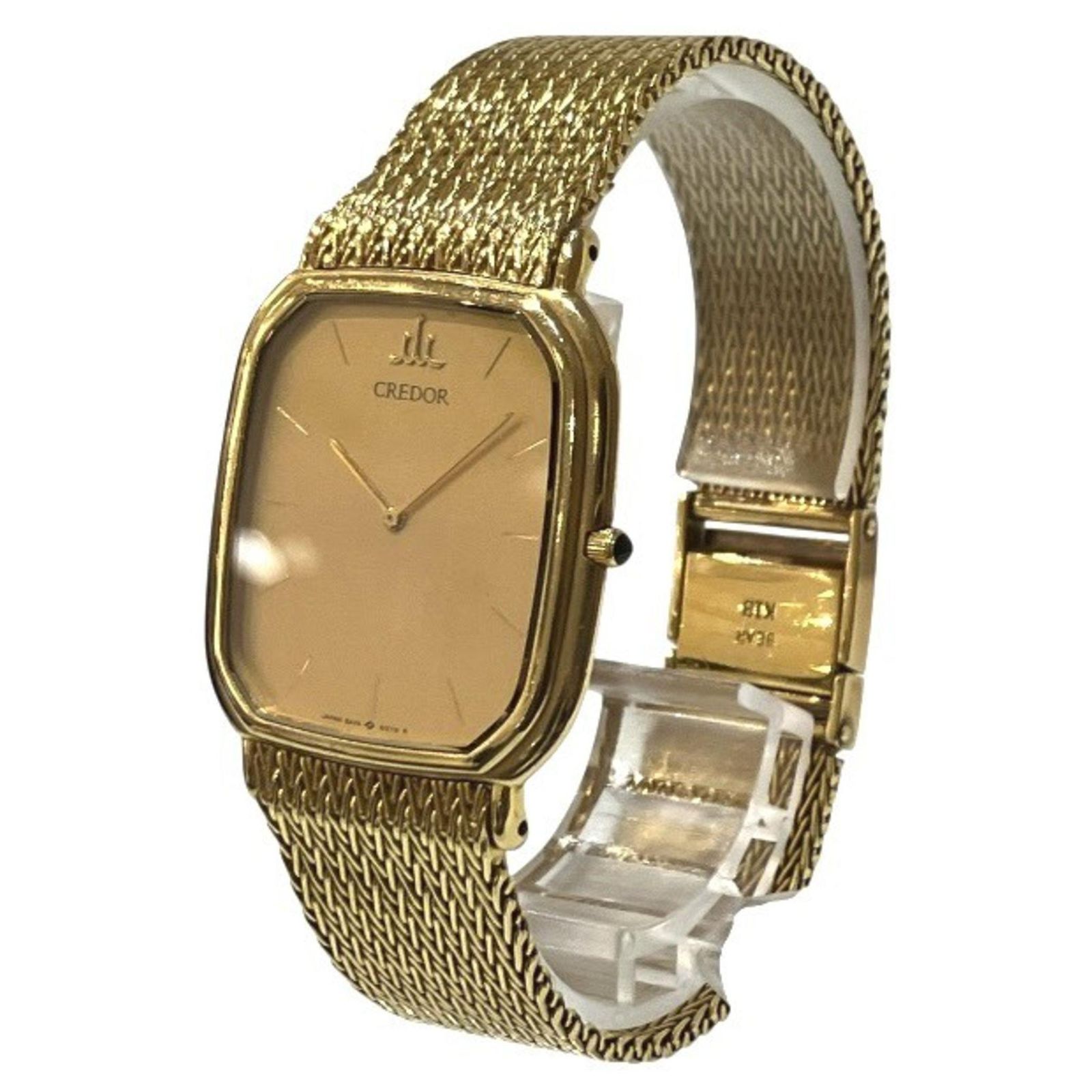 Montre SEIKO CREDOR 5A74-5110 18KT セイコー クレドール クオーツ 