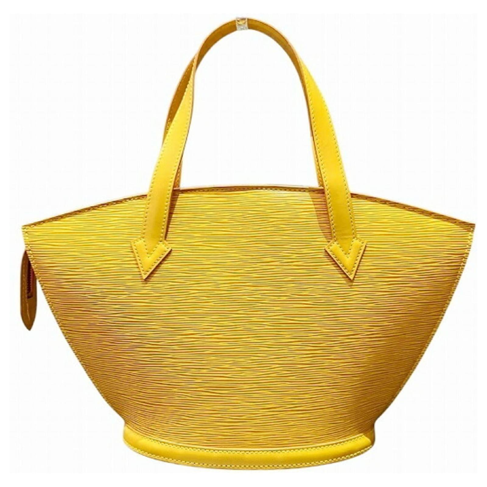 Louis Vuitton Epi Saint-Jacques Handbag Yellow Leather ref.2644627