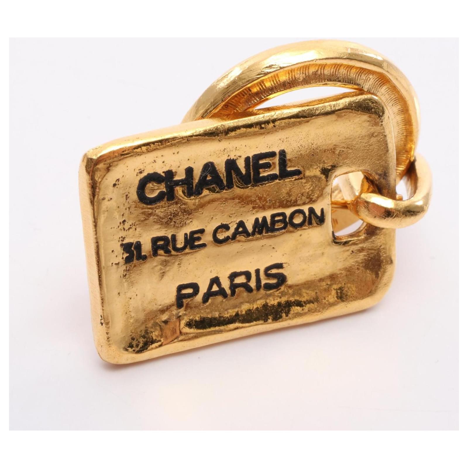 Broche en plaqué or Chanel Cambon Doré ref.2646978 - Joli Closet