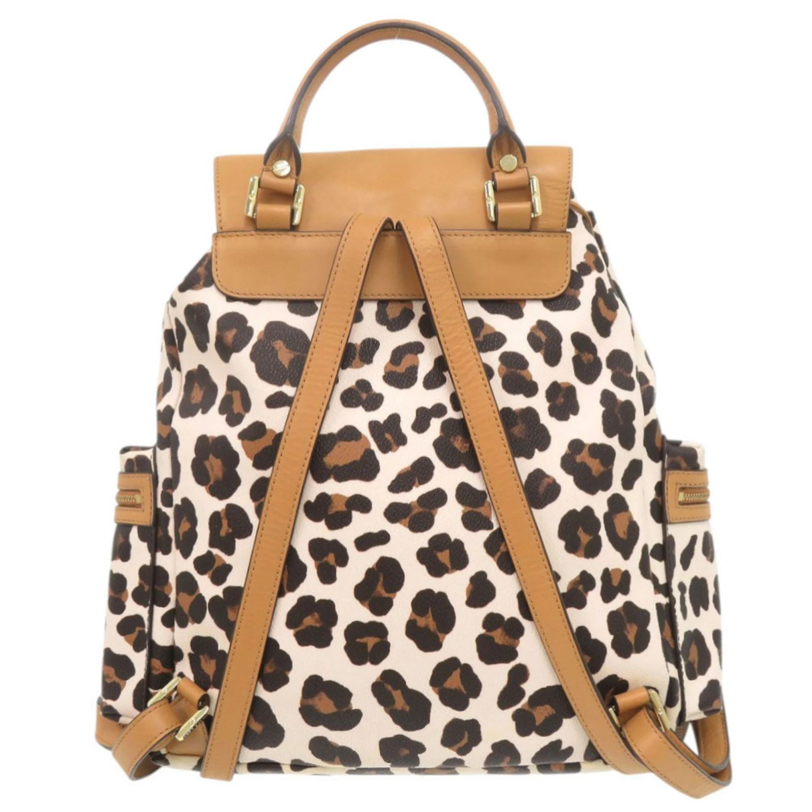 Tory Burch Leopard Print PVC Backpack Multiple colors 