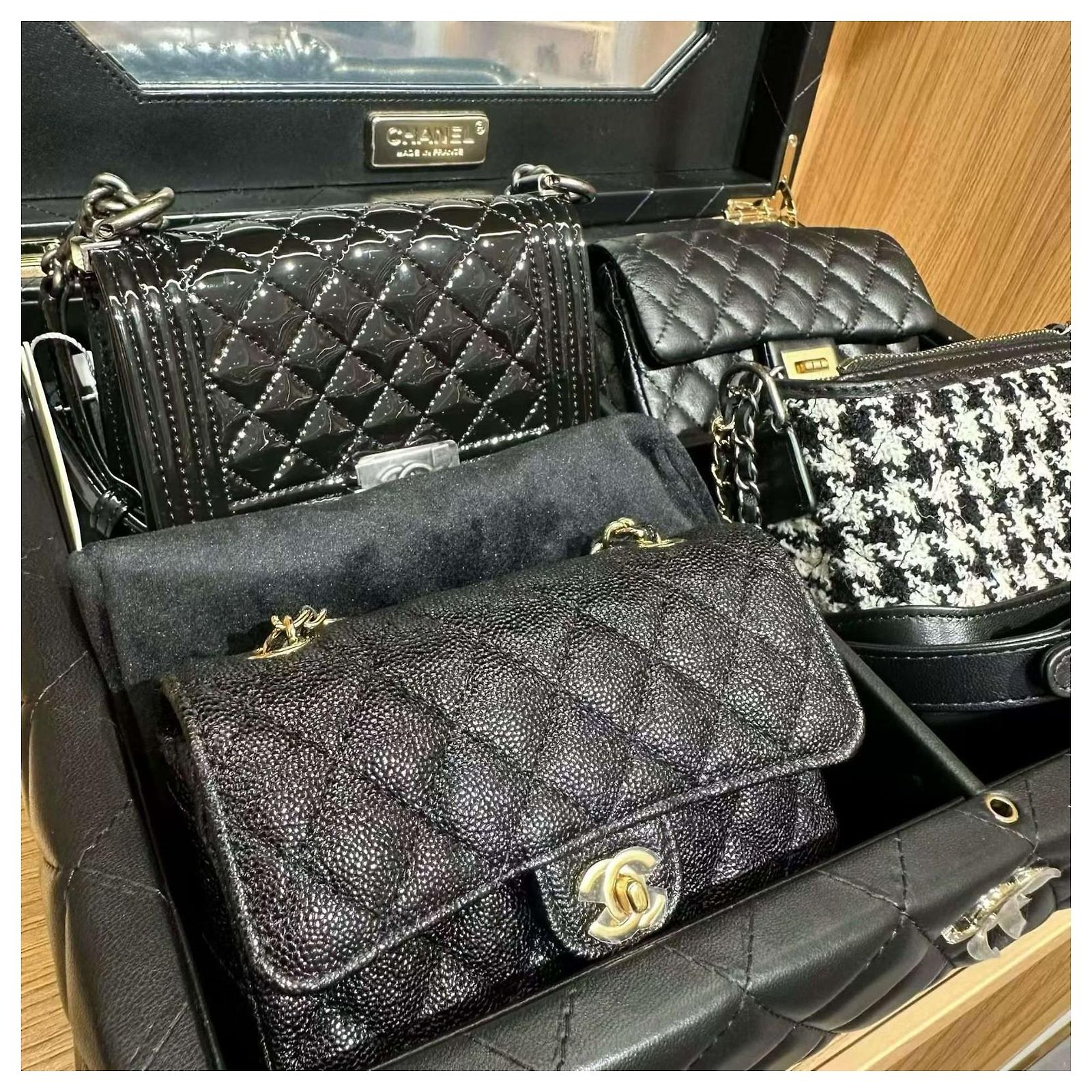 Chanel Success Story set of four mini bags Multiple colors Leather