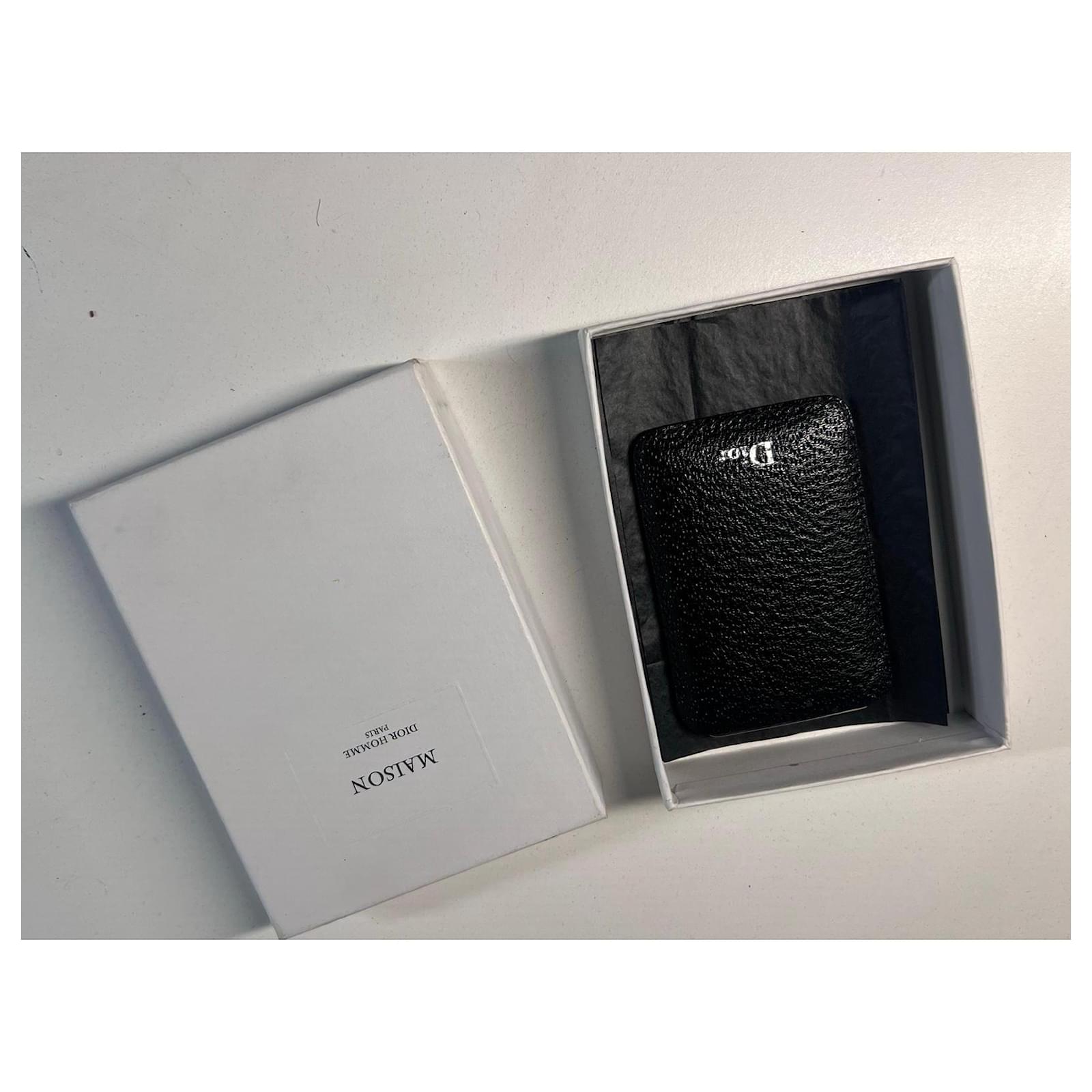 Dior compact mirror with black leather cover ref.2650123 - Joli Closet