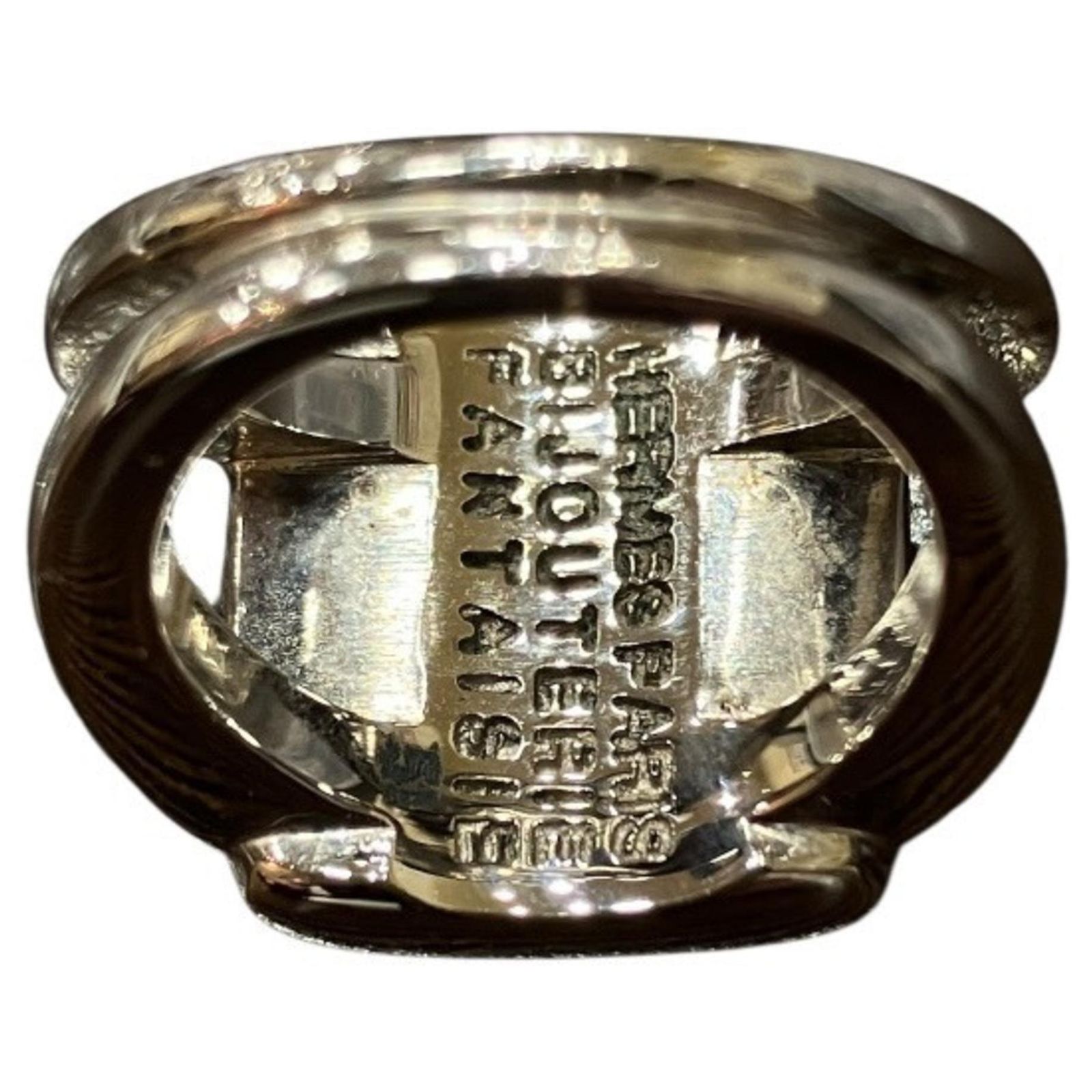 Ring Bague Corozo de Hermès Métal Argenté ref.2654942 (Vendu