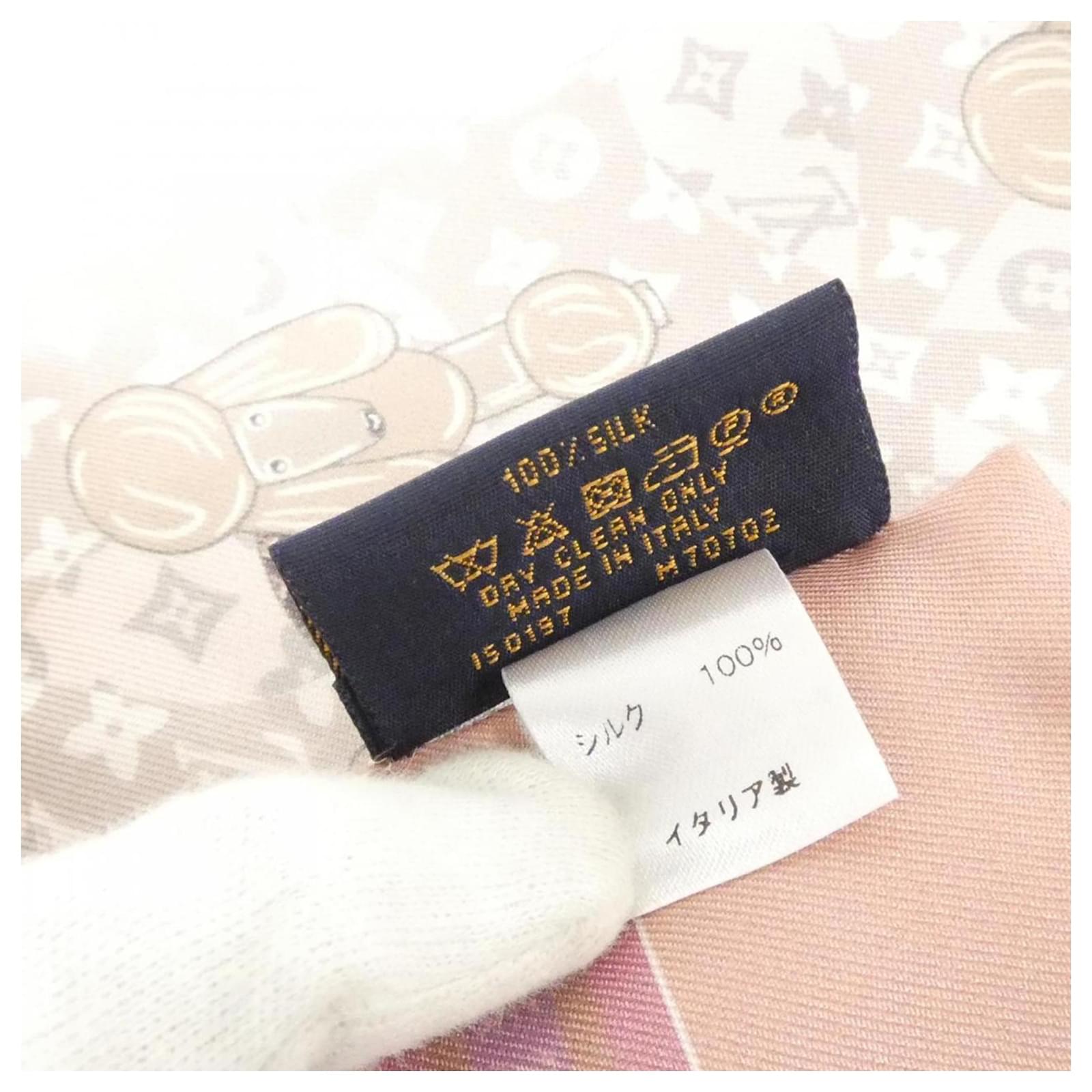 Louis Vuitton Bandeau Animal M70702 Scarf Pink Silk ref.2656655