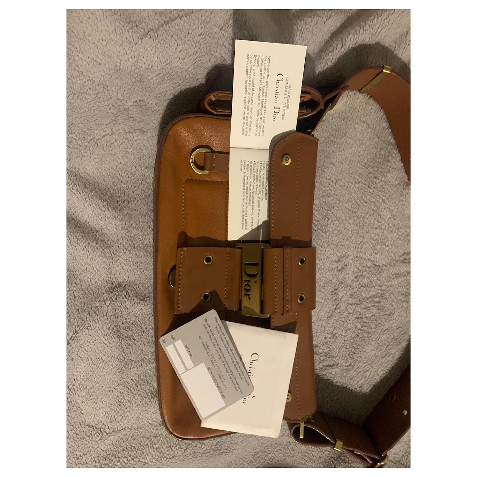 Christian Dior Street Chic Columbus Avenue shoulder bag Camel