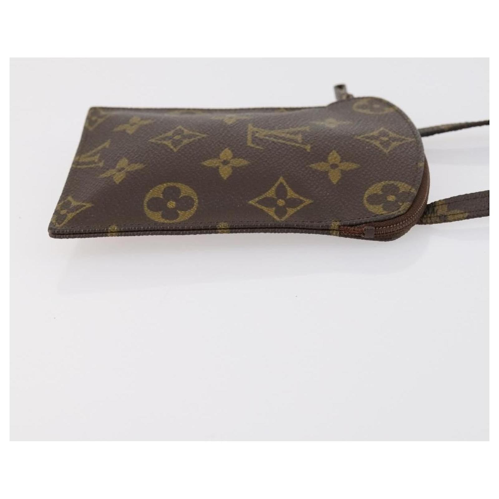 Louis Vuitton Pochette Secret Monogram Canvas Brown Cloth Ref2661945 