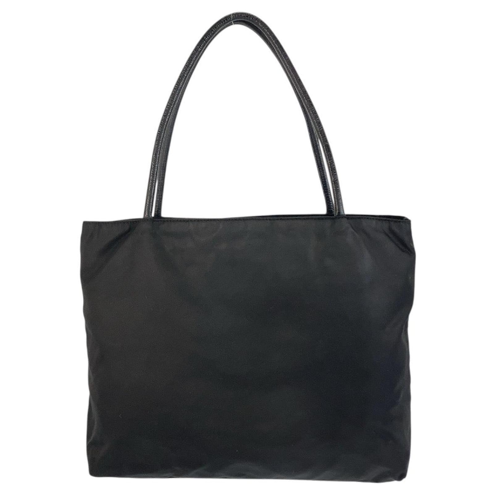 Prada Nylon Tessuto Logo Tote Bag Black ref.2665394 - Joli Closet