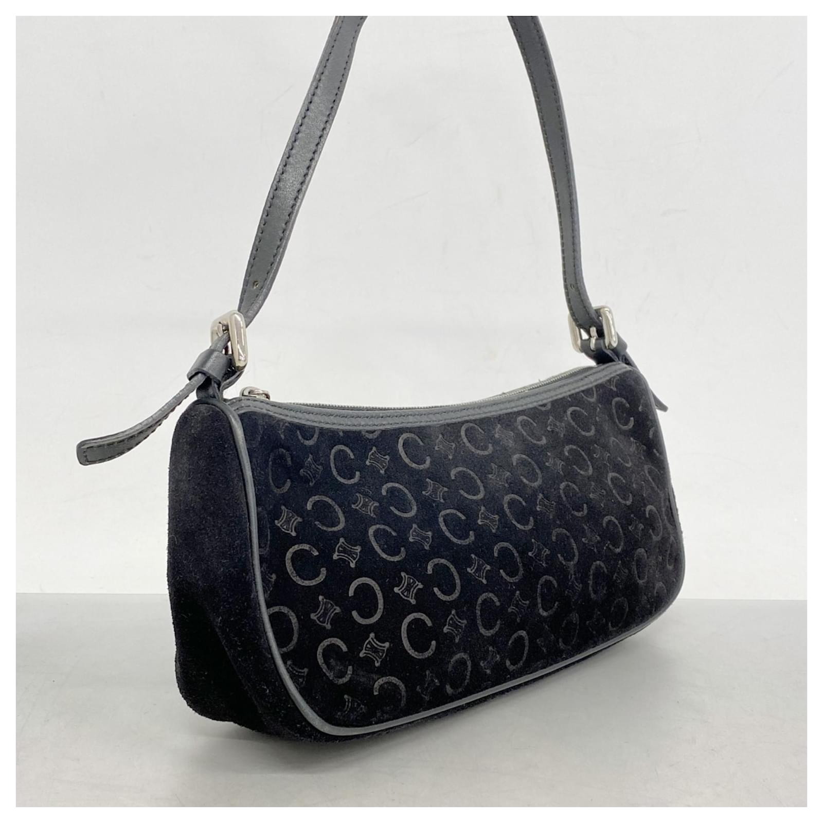Céline Celine Handbag C Macadam Suede in Black ref.2665976 - Joli