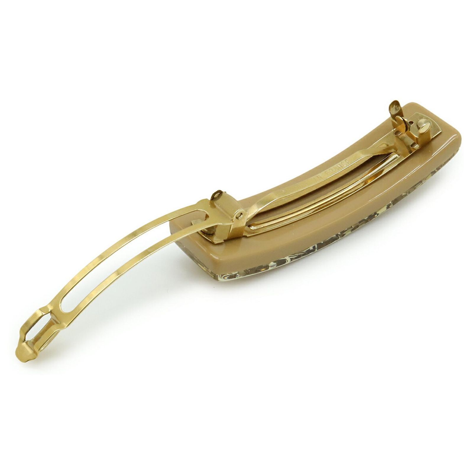 Louis Vuitton Inclusion Barrette Hair Clip Beige Golden  display picture 3