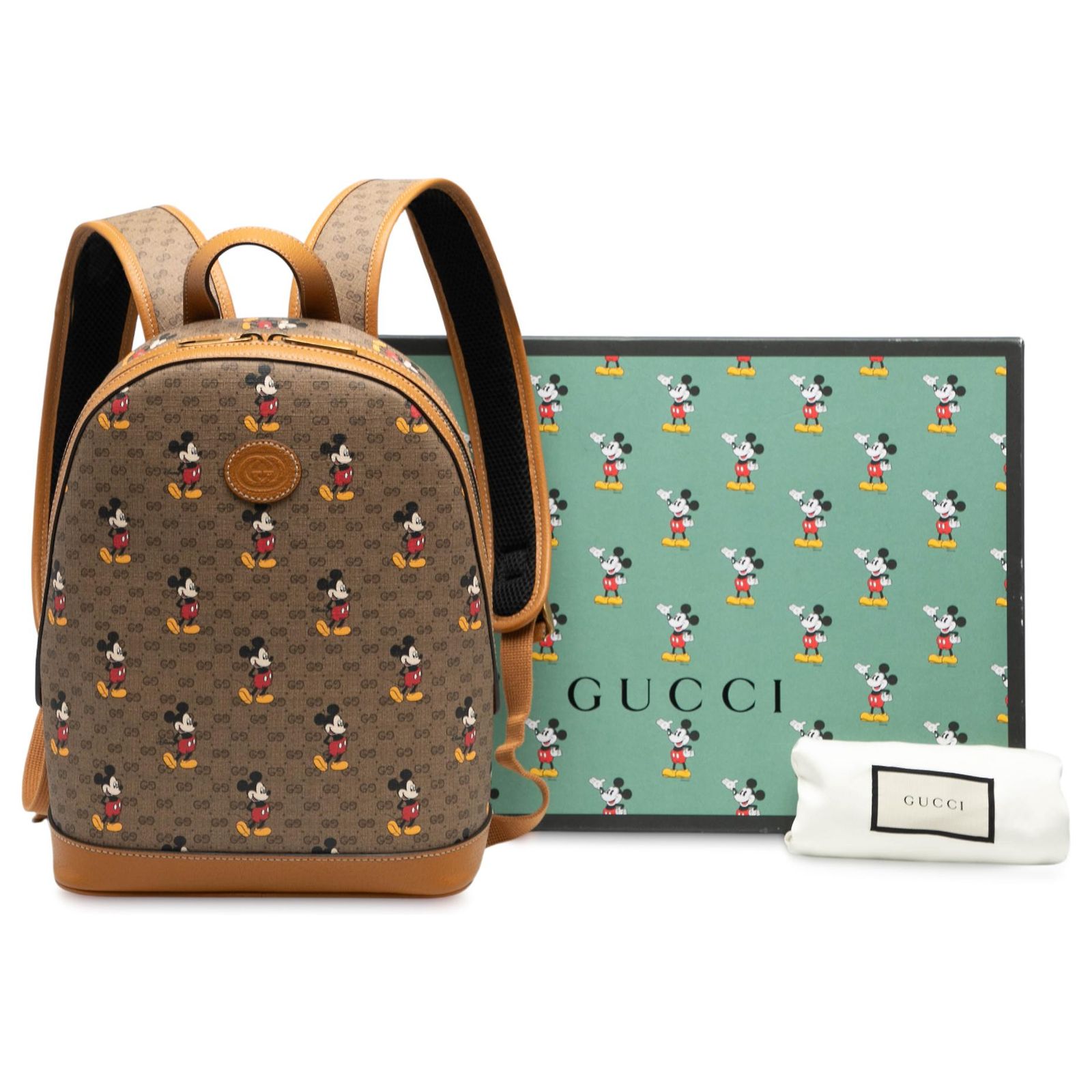 Gucci Brown Disney Small Micro GG Supreme Mickey Mouse Dome  display picture 3