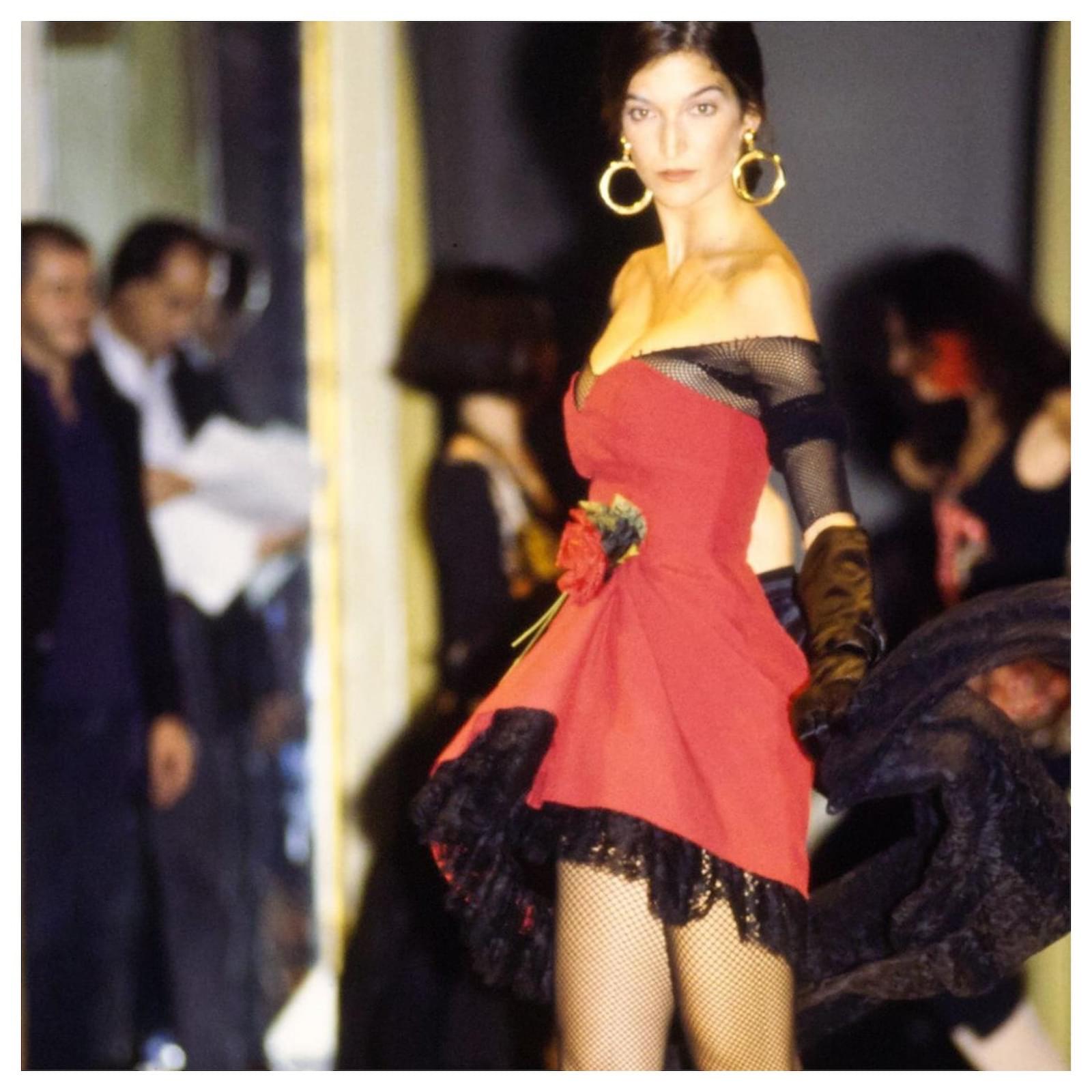 Moschino Couture Strapless Rosette Dress  '90s Red ref.2678000 - Joli  Closet