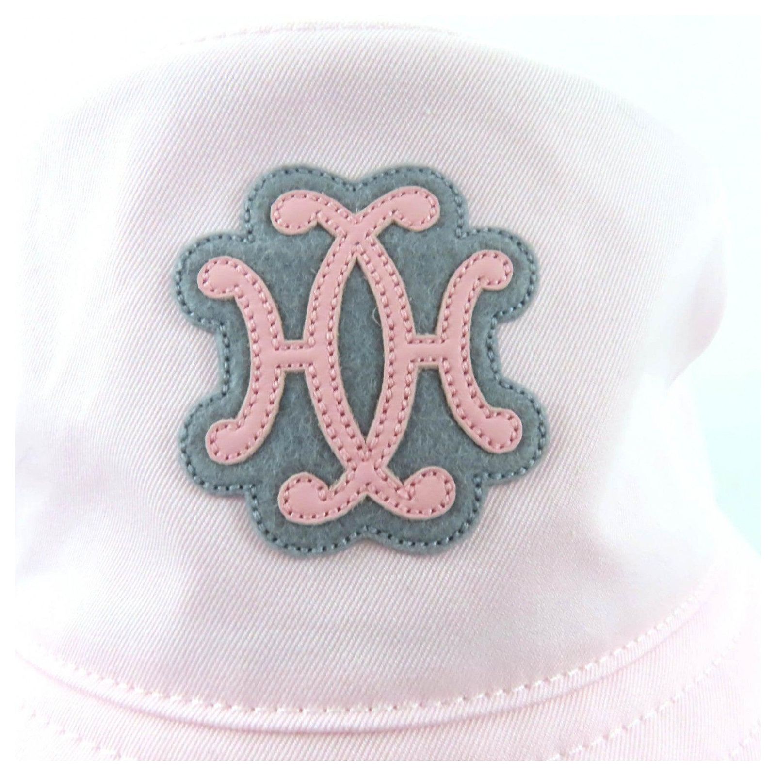 Hermès Harper Exlibris H lift motif Cotton Bucket Hat59 Pink  display picture 1