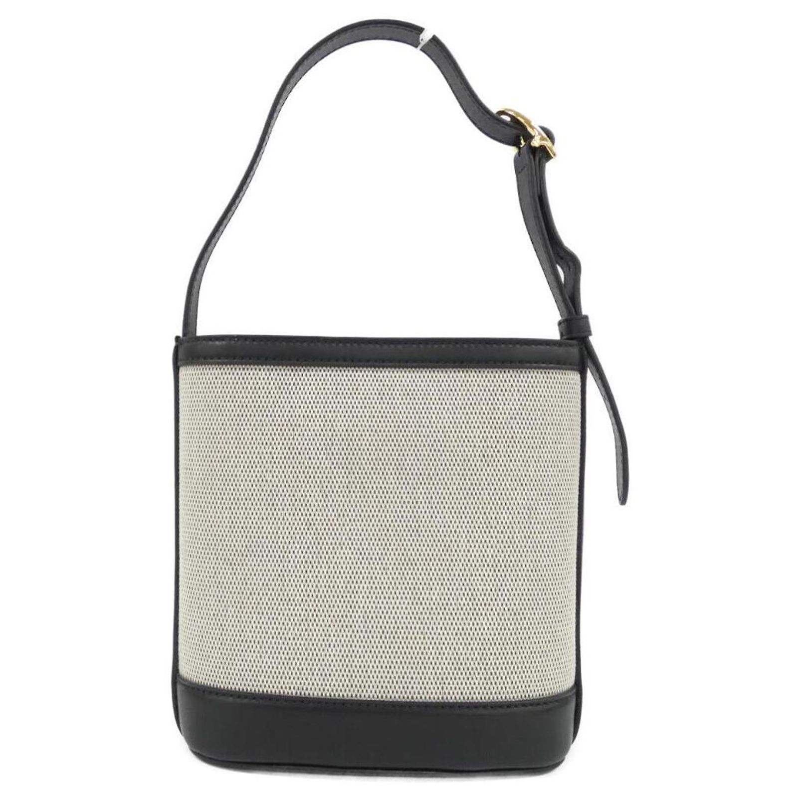 Gucci GUCCI 73 Canvas Leather Shoulder Bag Black Cloth ref.2679981 