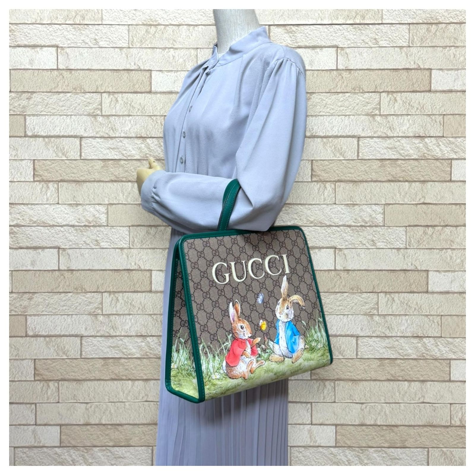 Gucci Peter Rabbit Children's GG Supreme Tote Bag Multiple colors Beige ...