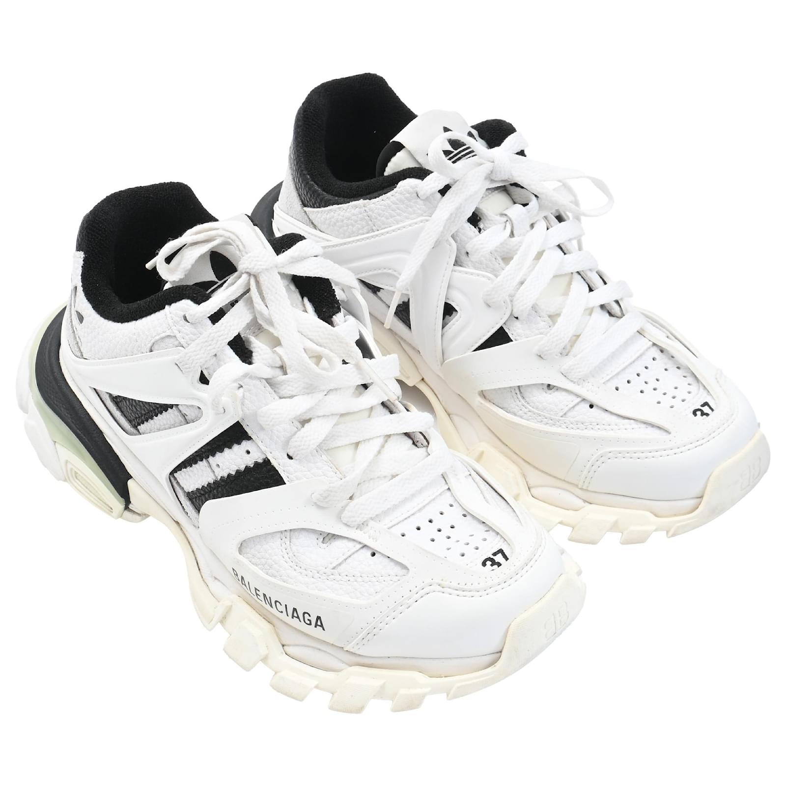 Balenciaga Track Forum x Adidas Sneakers in White Polyurethane Cream  Plastic ref.2687464 - Joli Closet