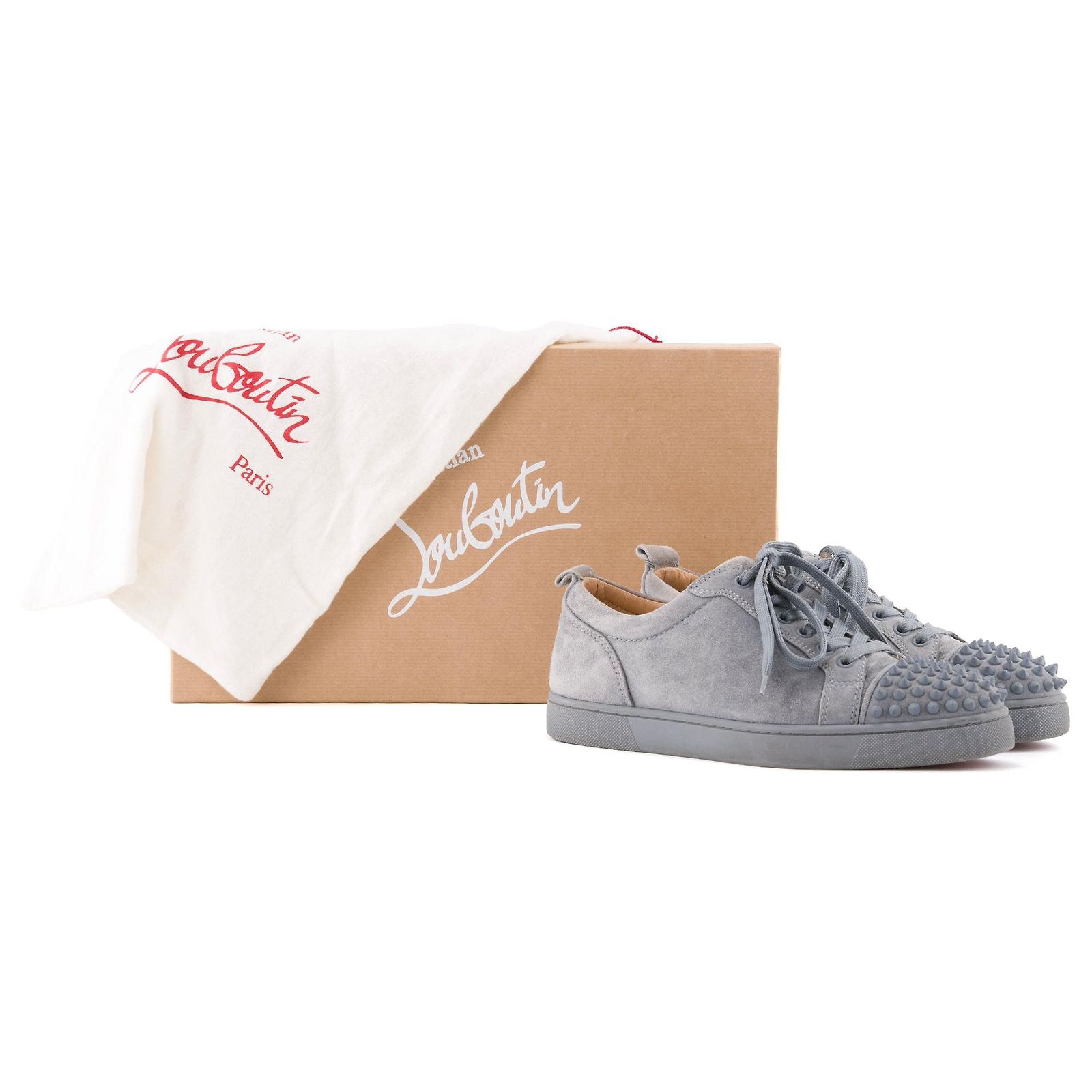 Christian Louboutin LOUBOUTIN - Louis Junior Spikes Sneakers in 